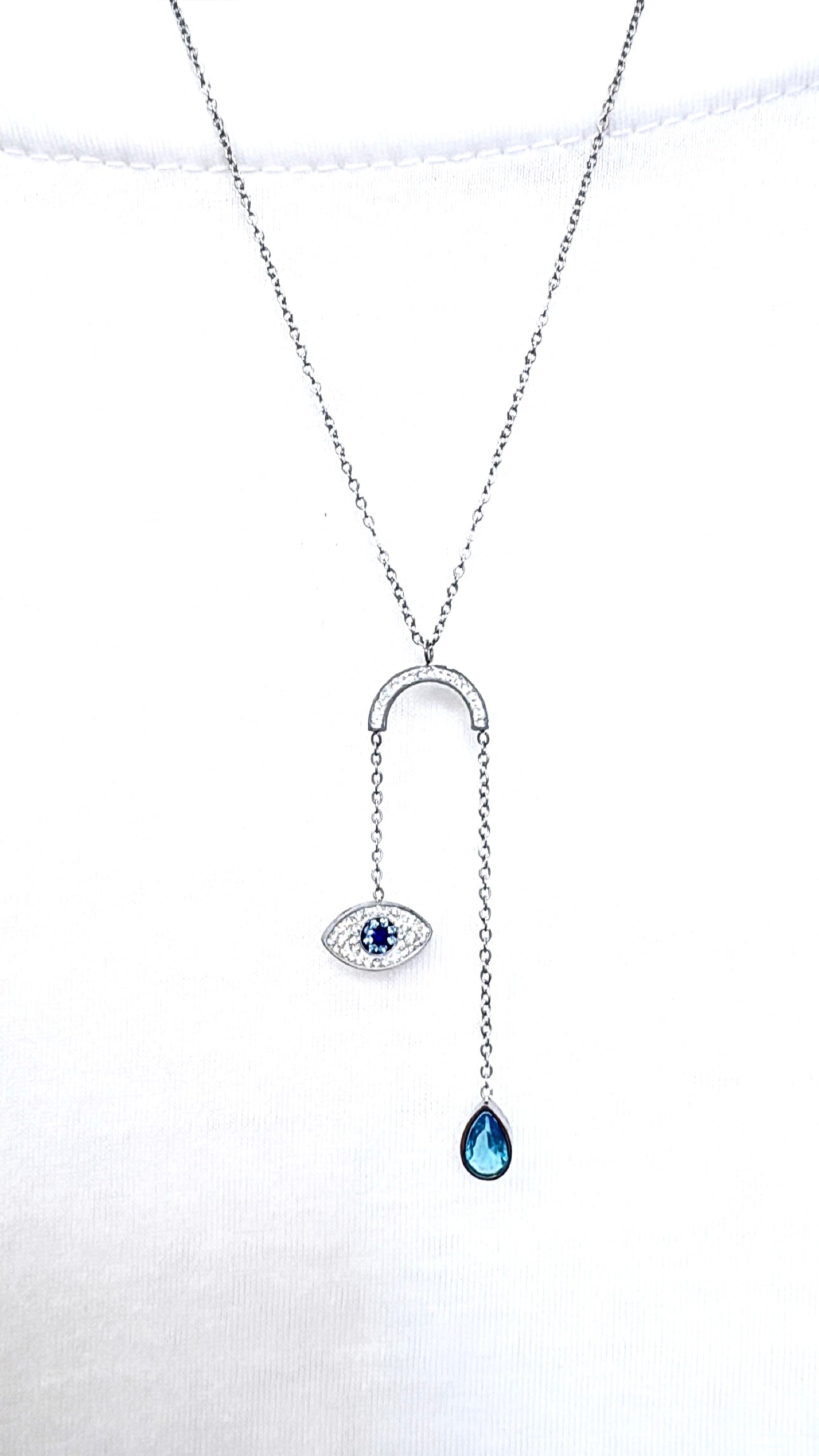 Collier Œil Céleste Silver