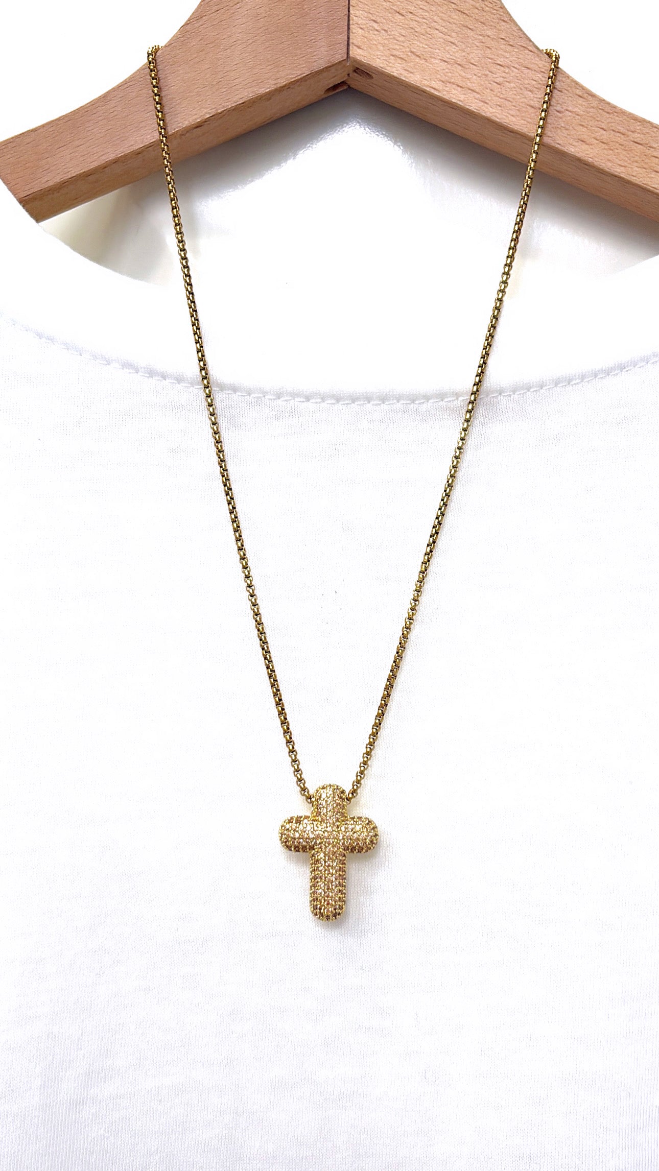 Collier Croix Balloon Zirco