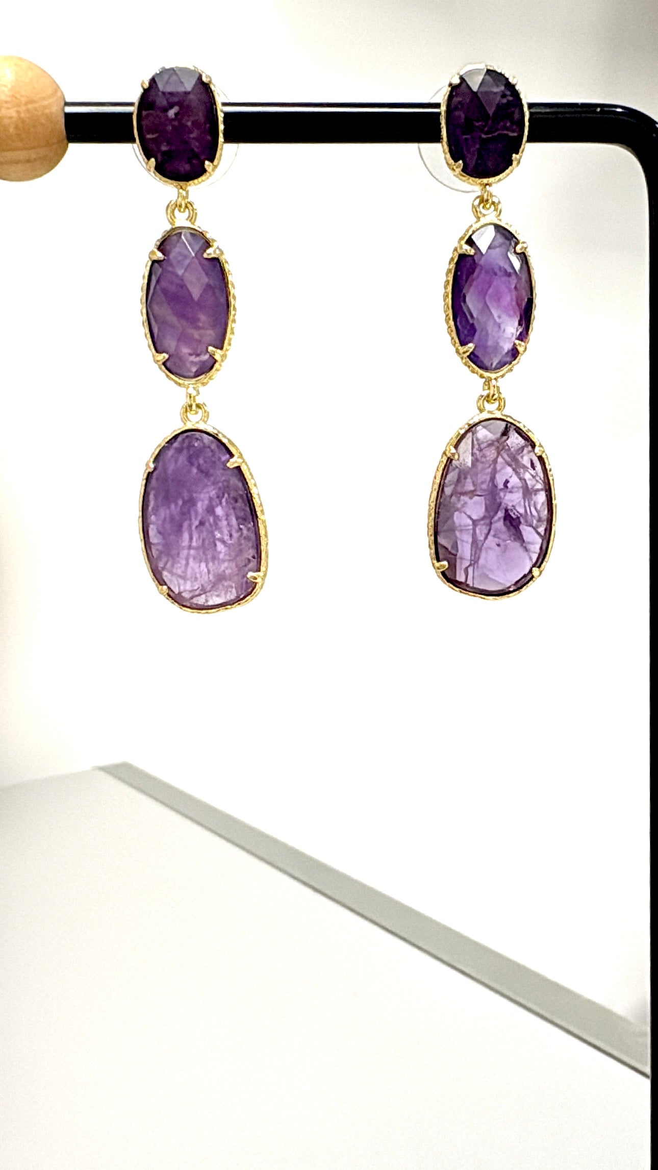 Boucles d’oreilles Améthyste