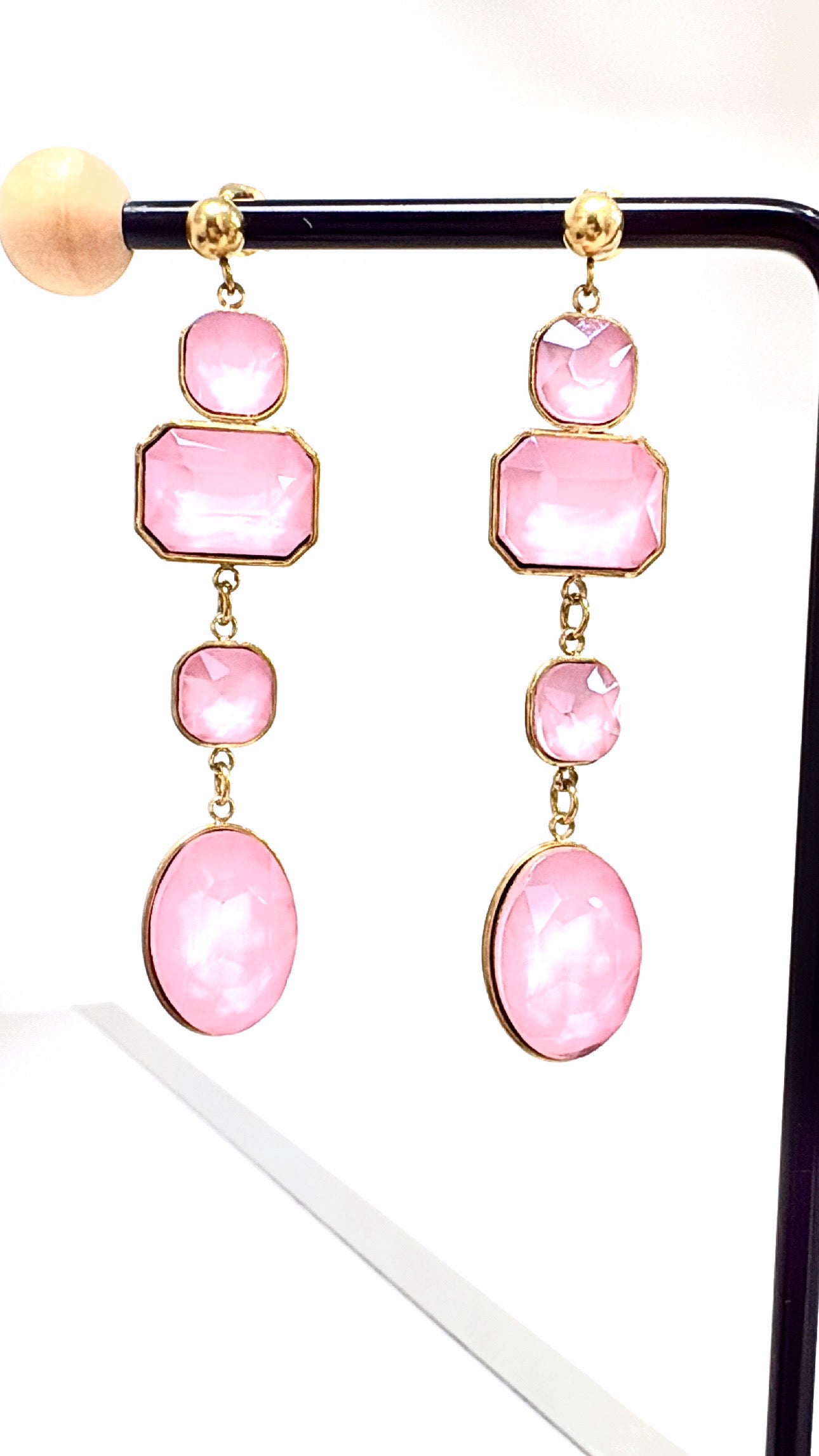 Boucles d’Oreilles Élégante Rose