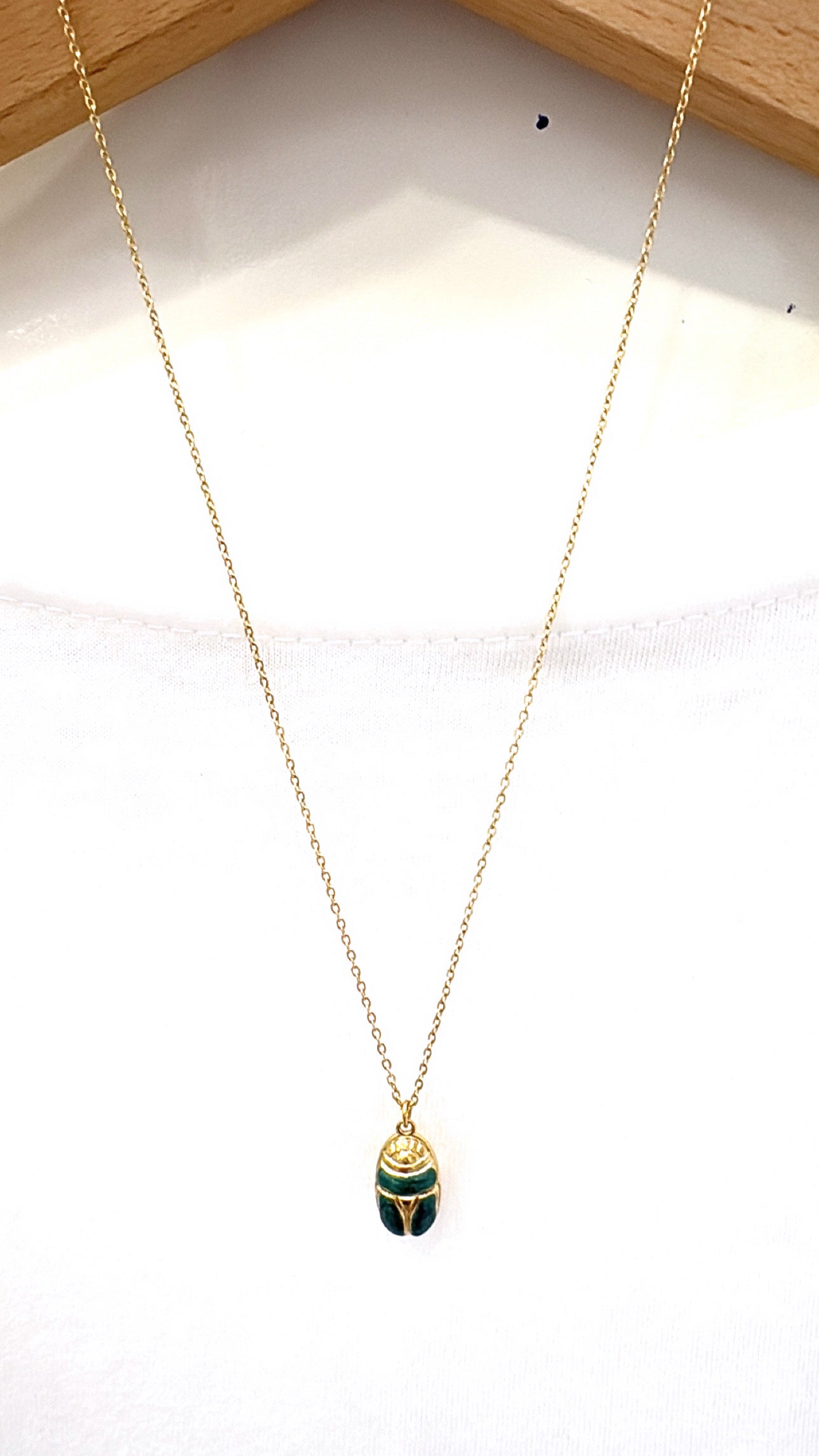 Collier Little Scarabée Noir