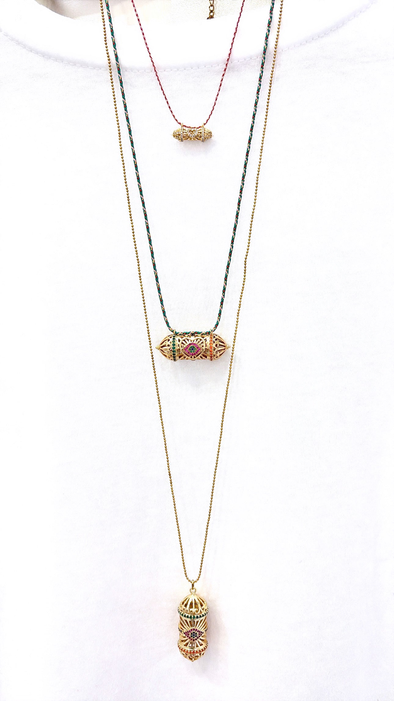 Sautoir Protection Eye Gold