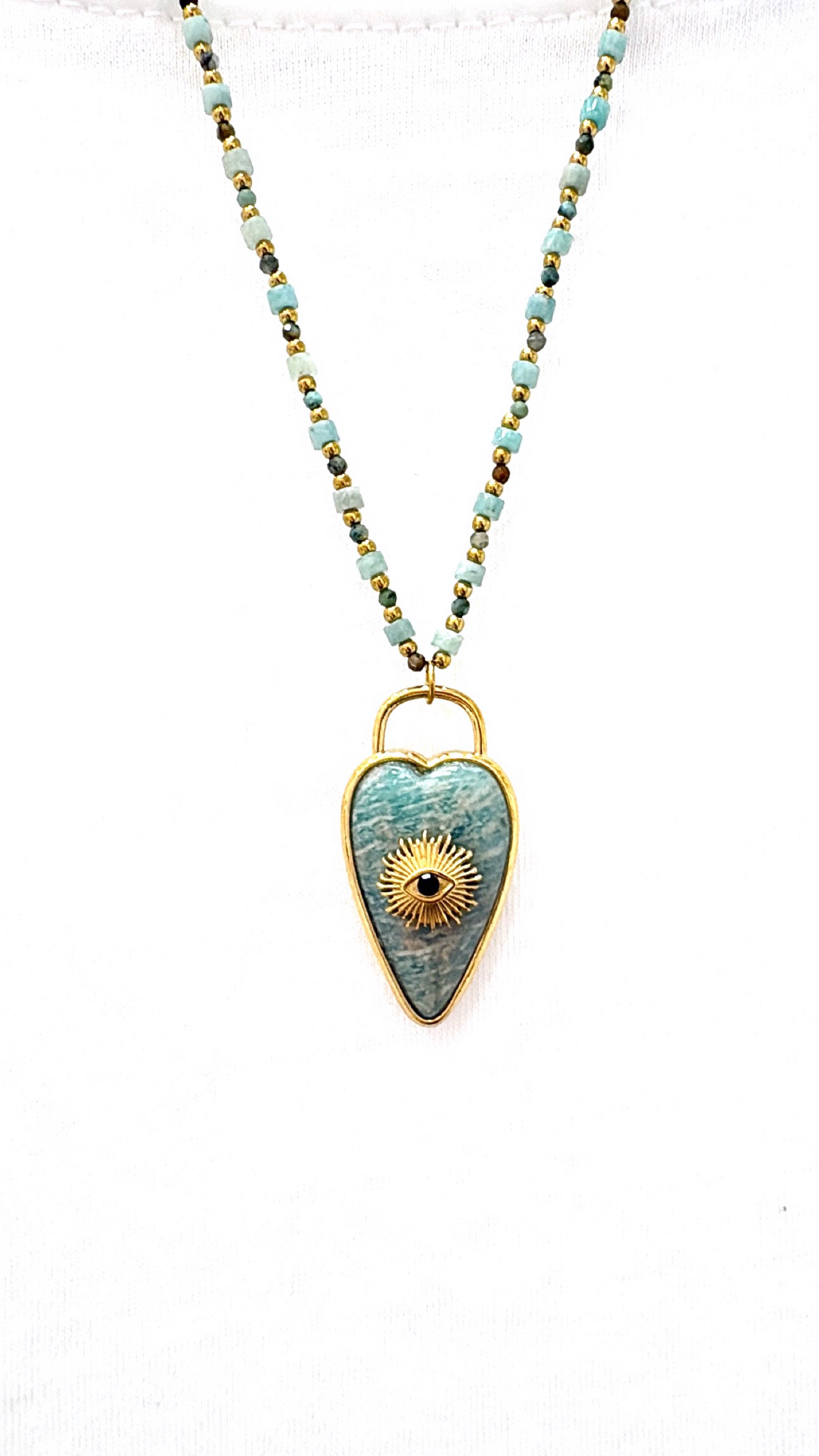 Collier Talisman Amazonite