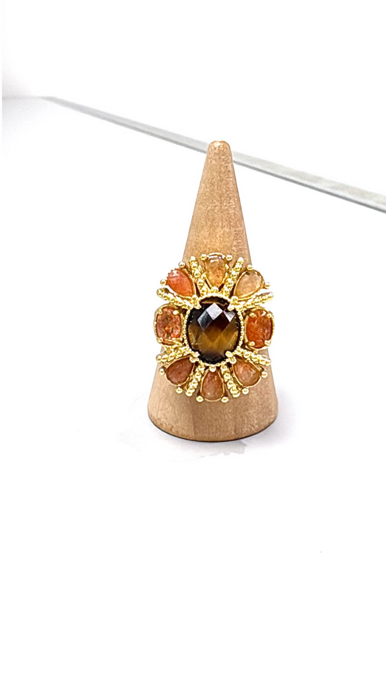 Bague Nova Tourmaline et Œil de Tigre