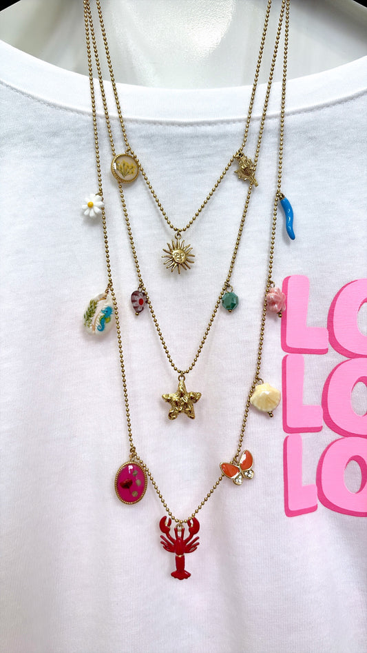 Collier Triple Rang Sea