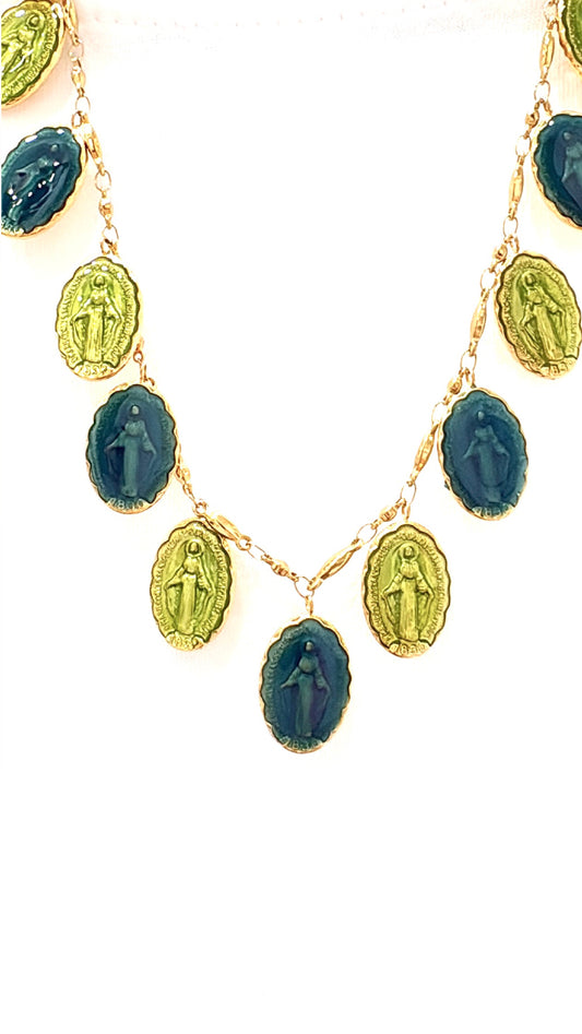 Collier Miraculeuses Bleu/Vert