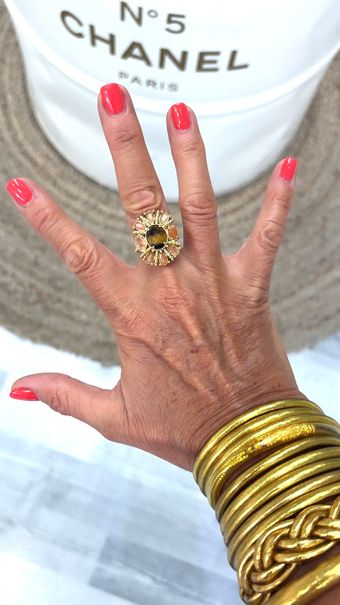 Bague Nova Tourmaline et Œil de Tigre