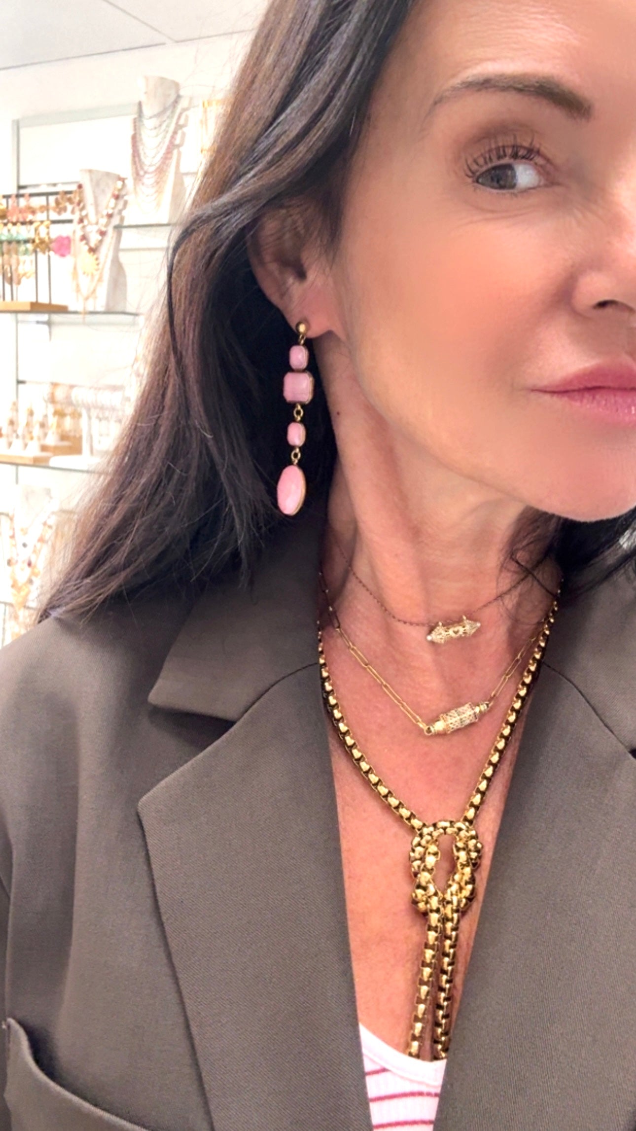Boucles d’Oreilles Élégante Rose