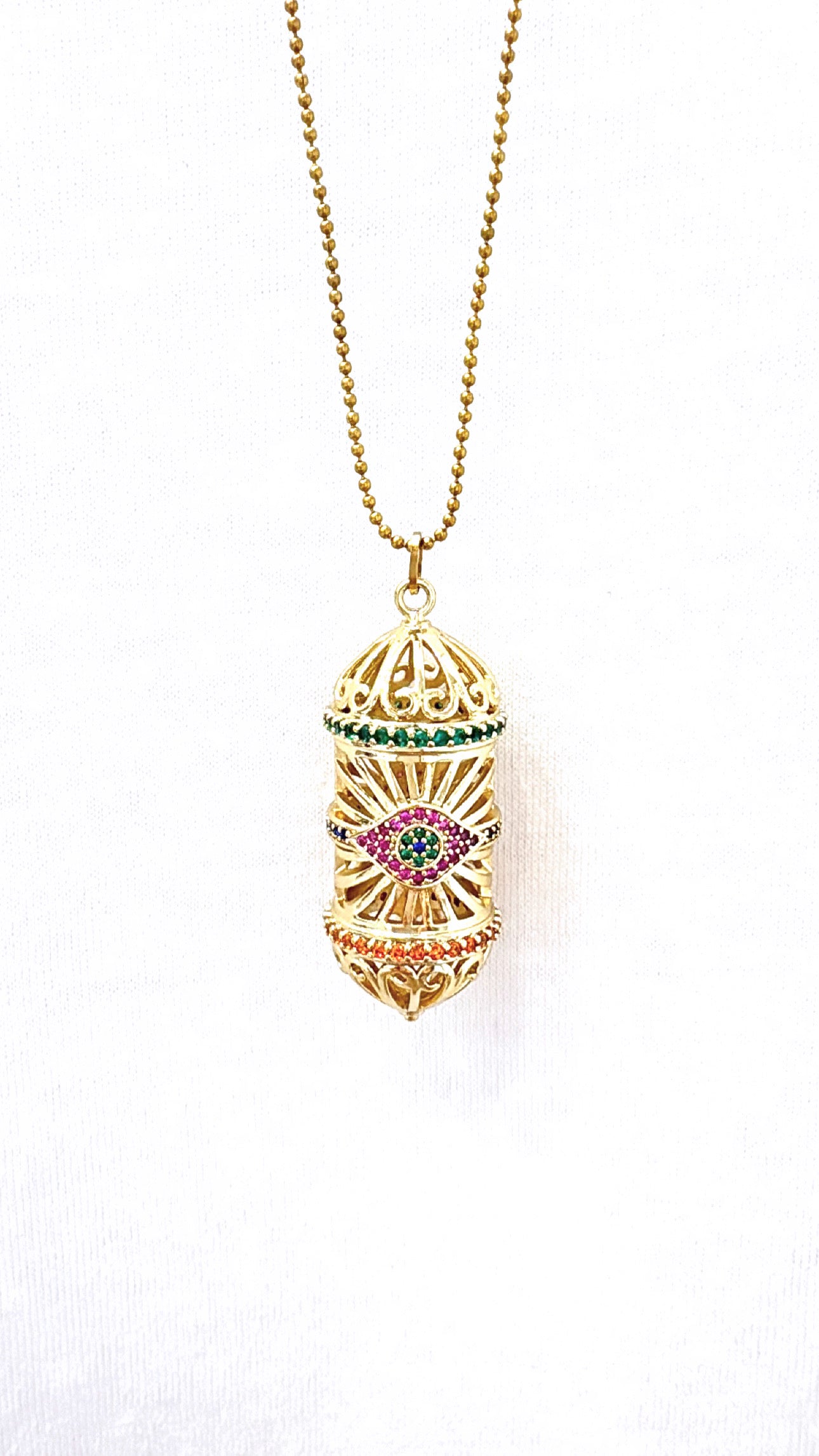 Sautoir Protection Eye Gold