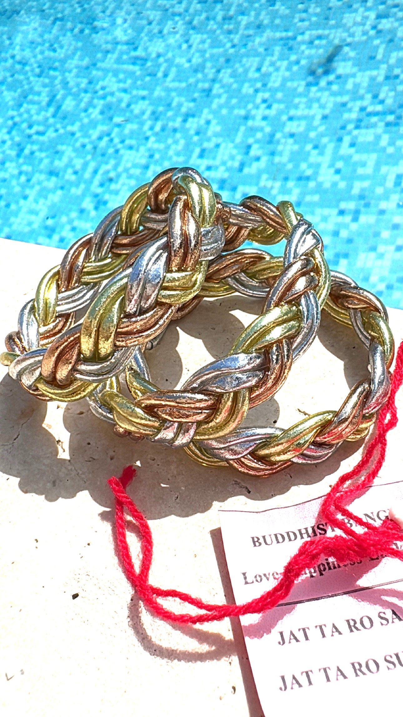 Double Braid Champagne/Silver/RoseGold