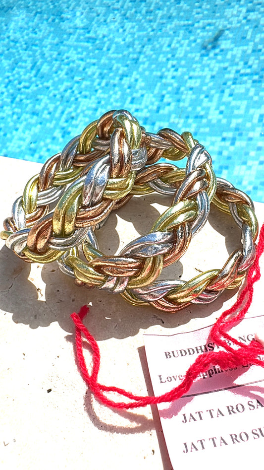 Kumlaï Double Braid Champagne/Silver/RoseGold