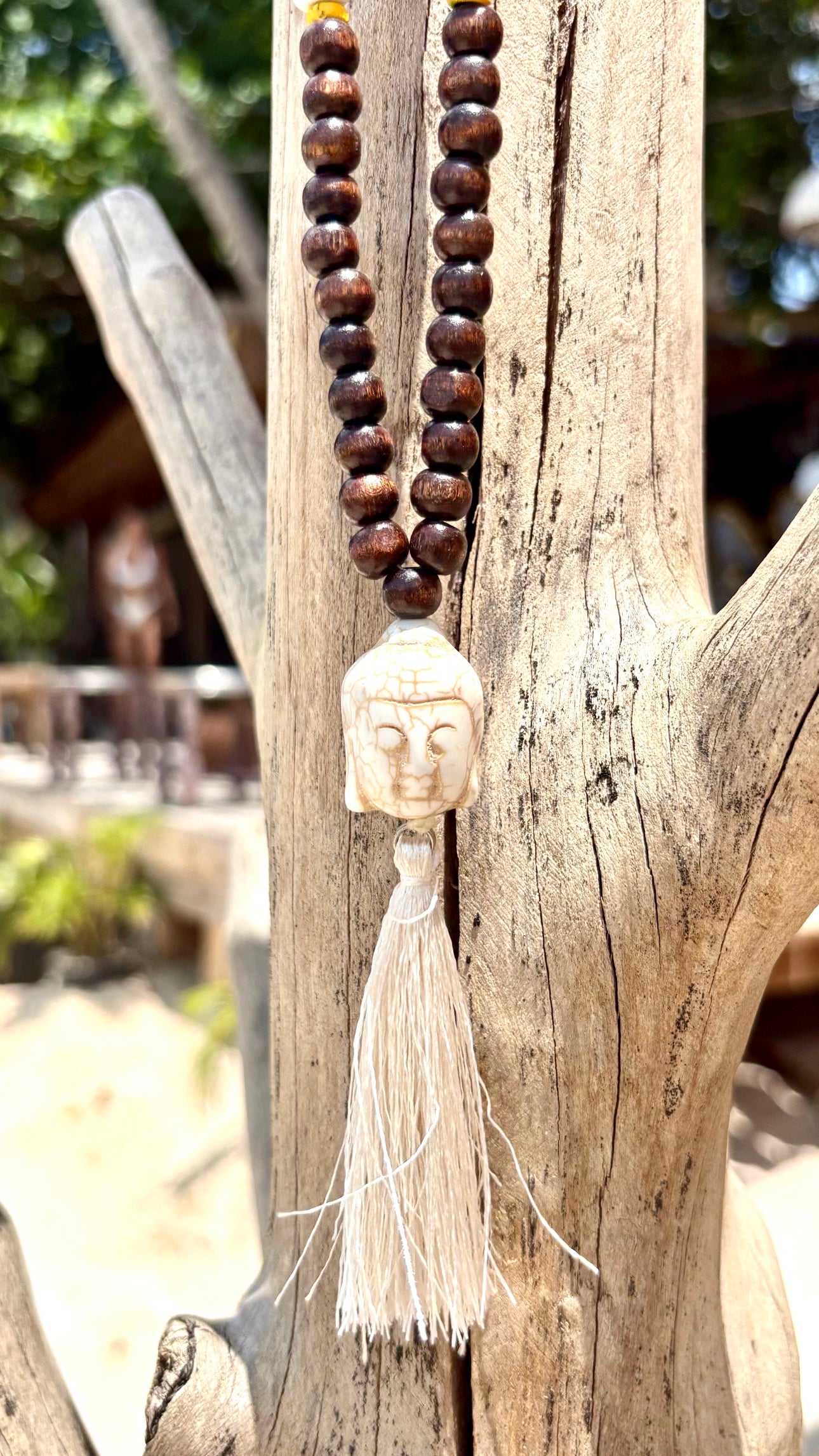 Collier Mala Santi Coconut Wood