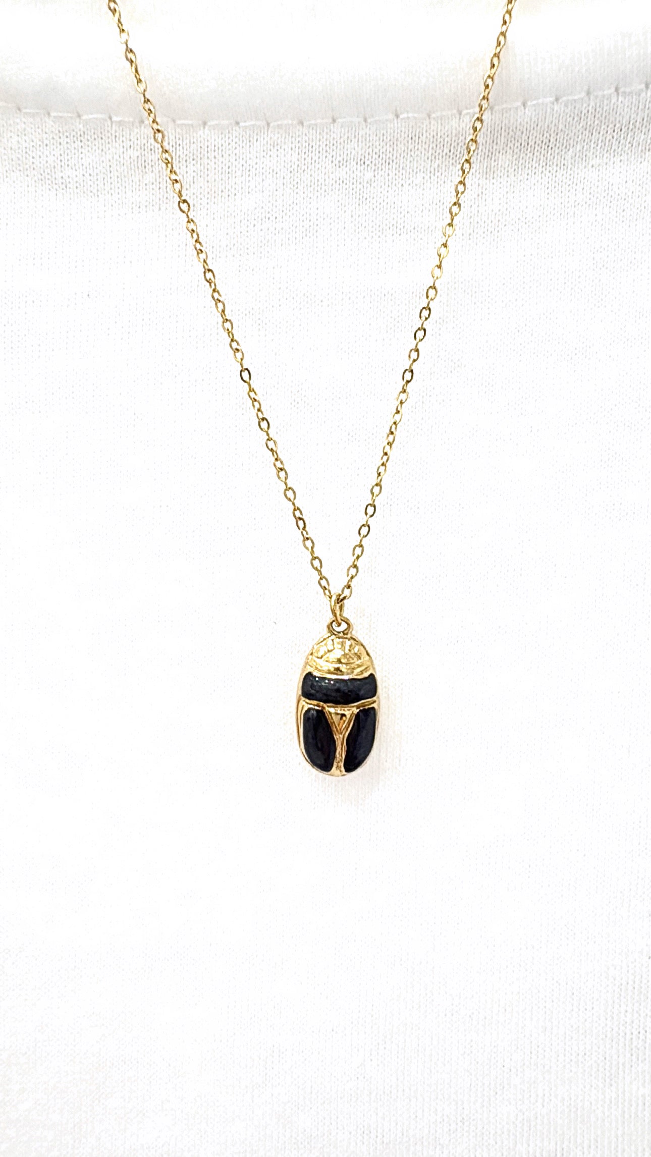 Collier Little Scarabée Noir