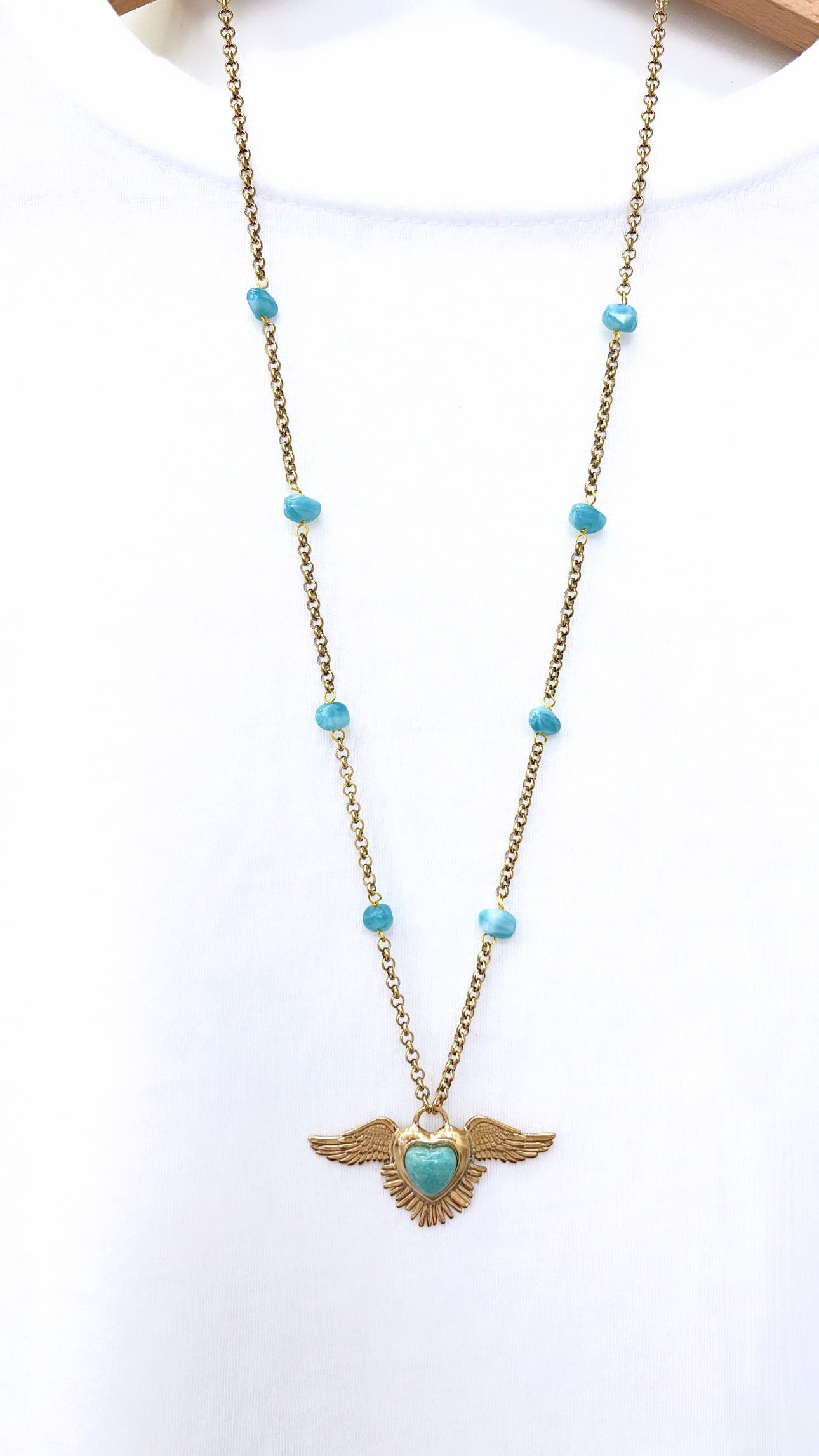 Sautoir MileMila Éclat D’Ange Amazonite