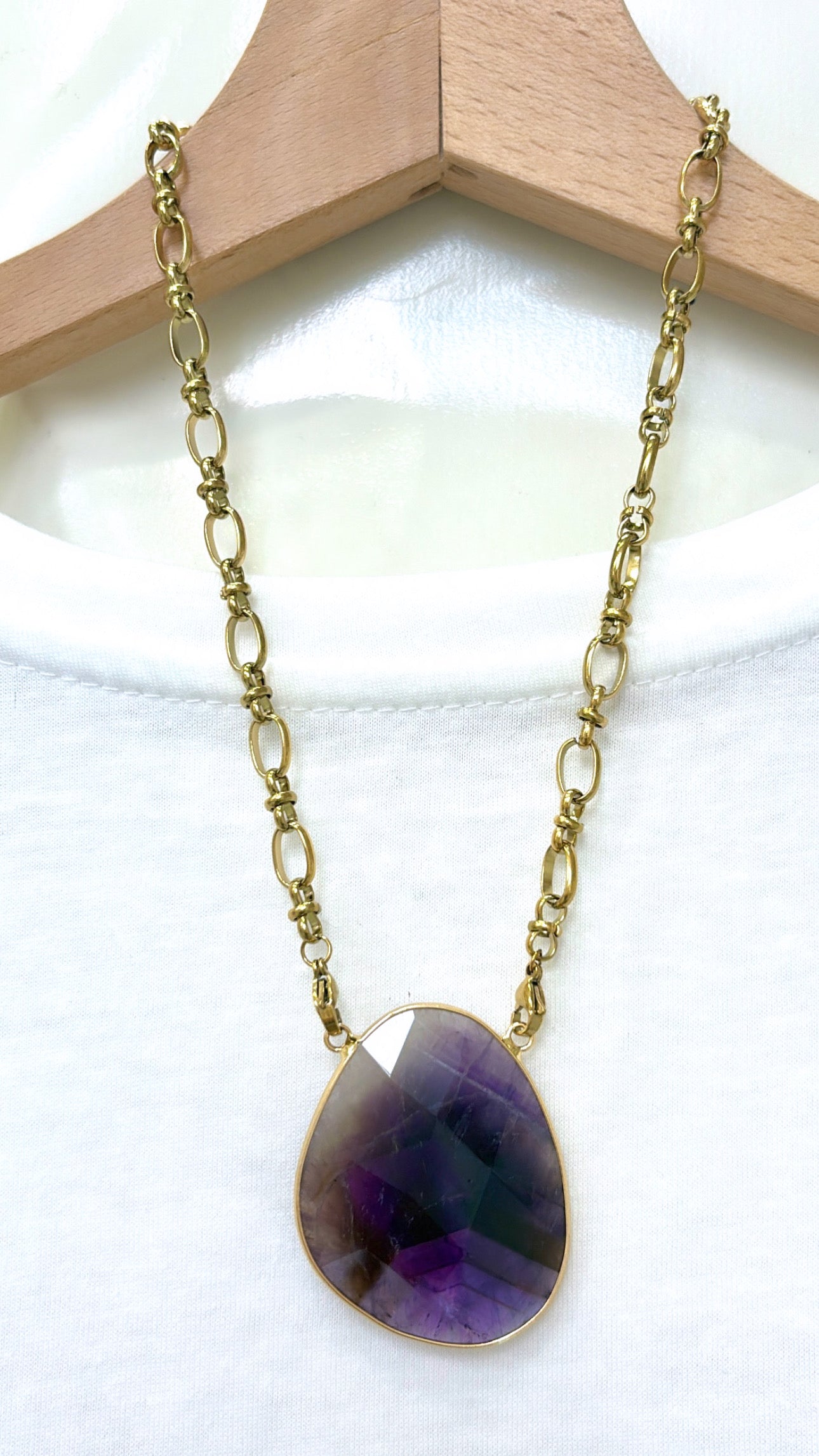 Collier Galet Améthyste