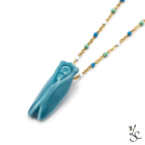 Sautoir Cigale Turquoise