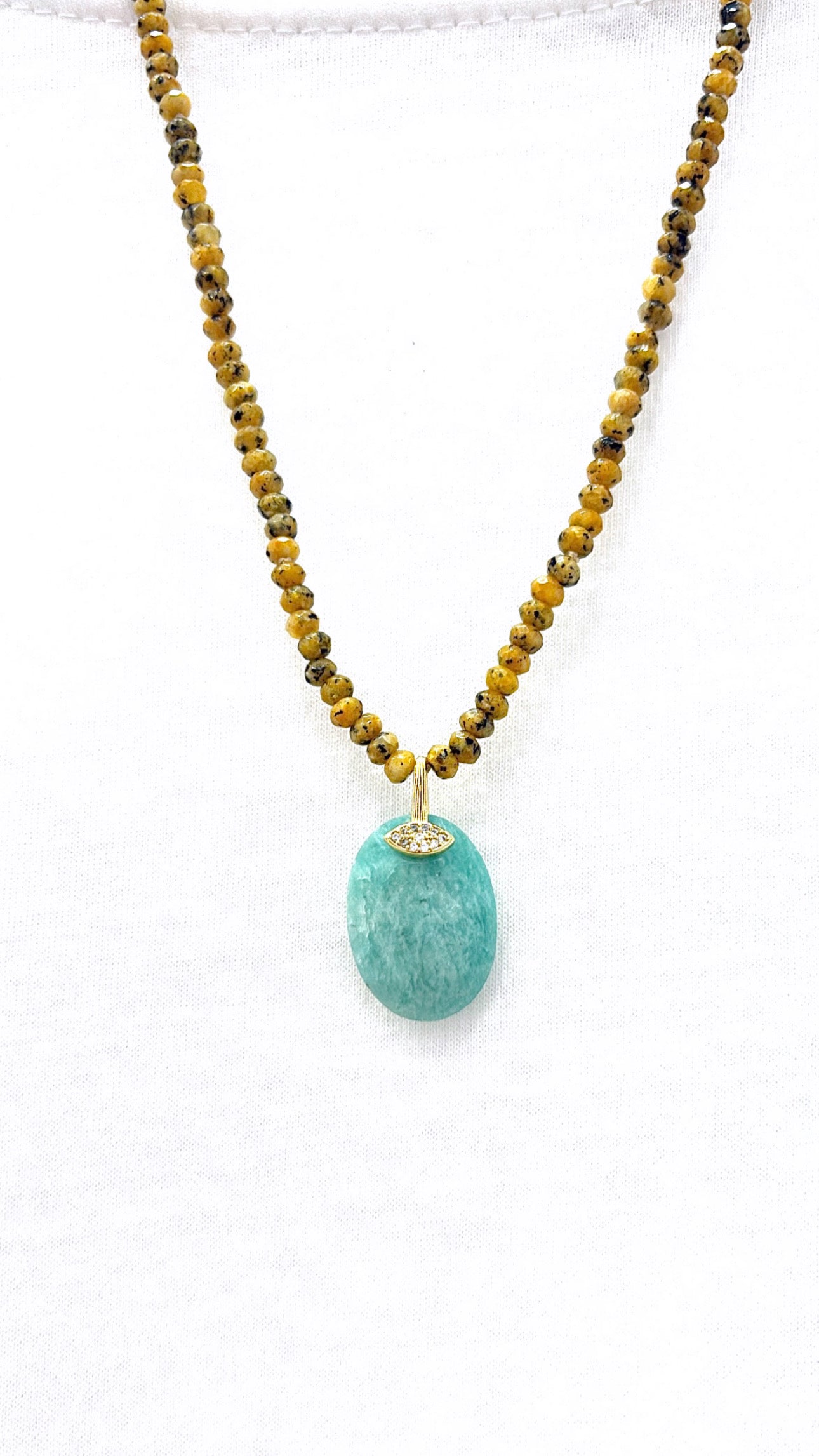 Collier Gaïana Amazonite et Jaspe