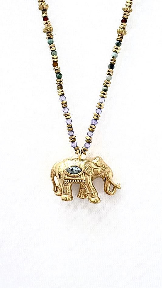 Collier Indira Turquoise Africaine