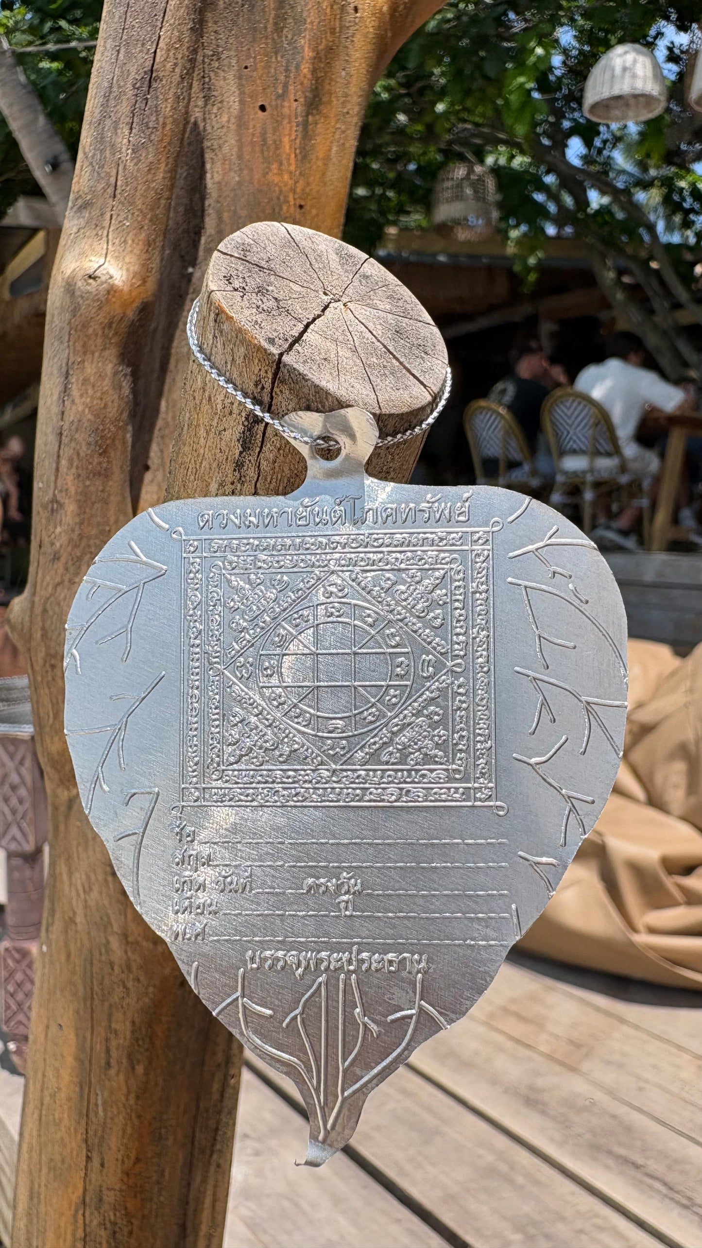 Feuille de Bodhi Sacrée Silver