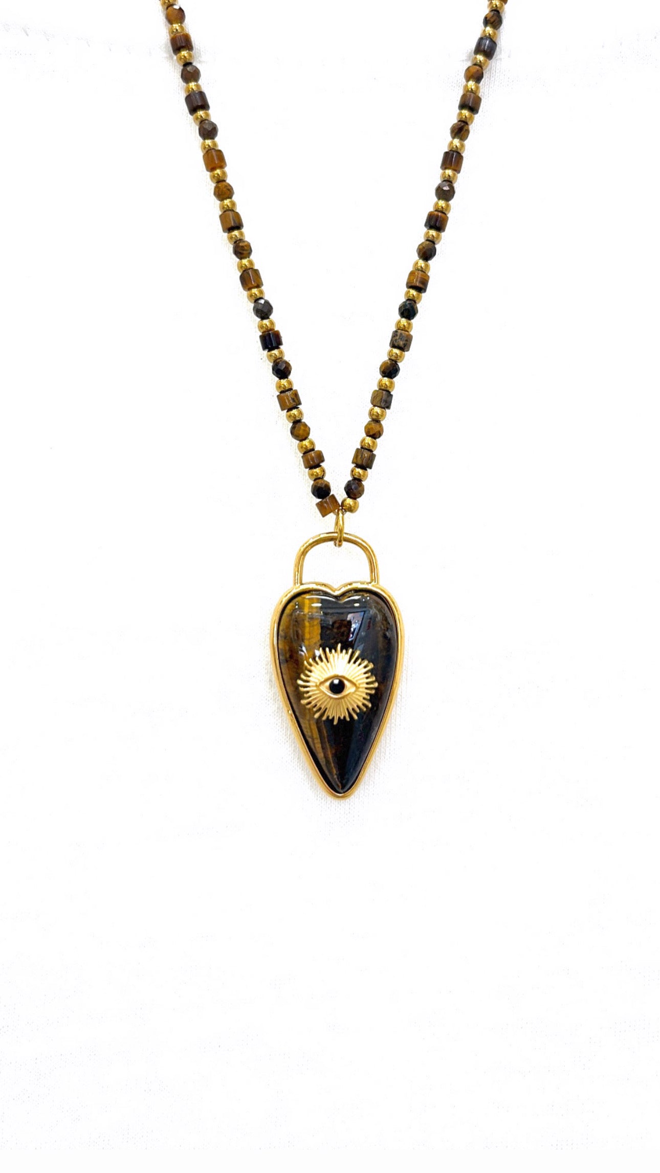 Collier Talisman Œil de Tigre