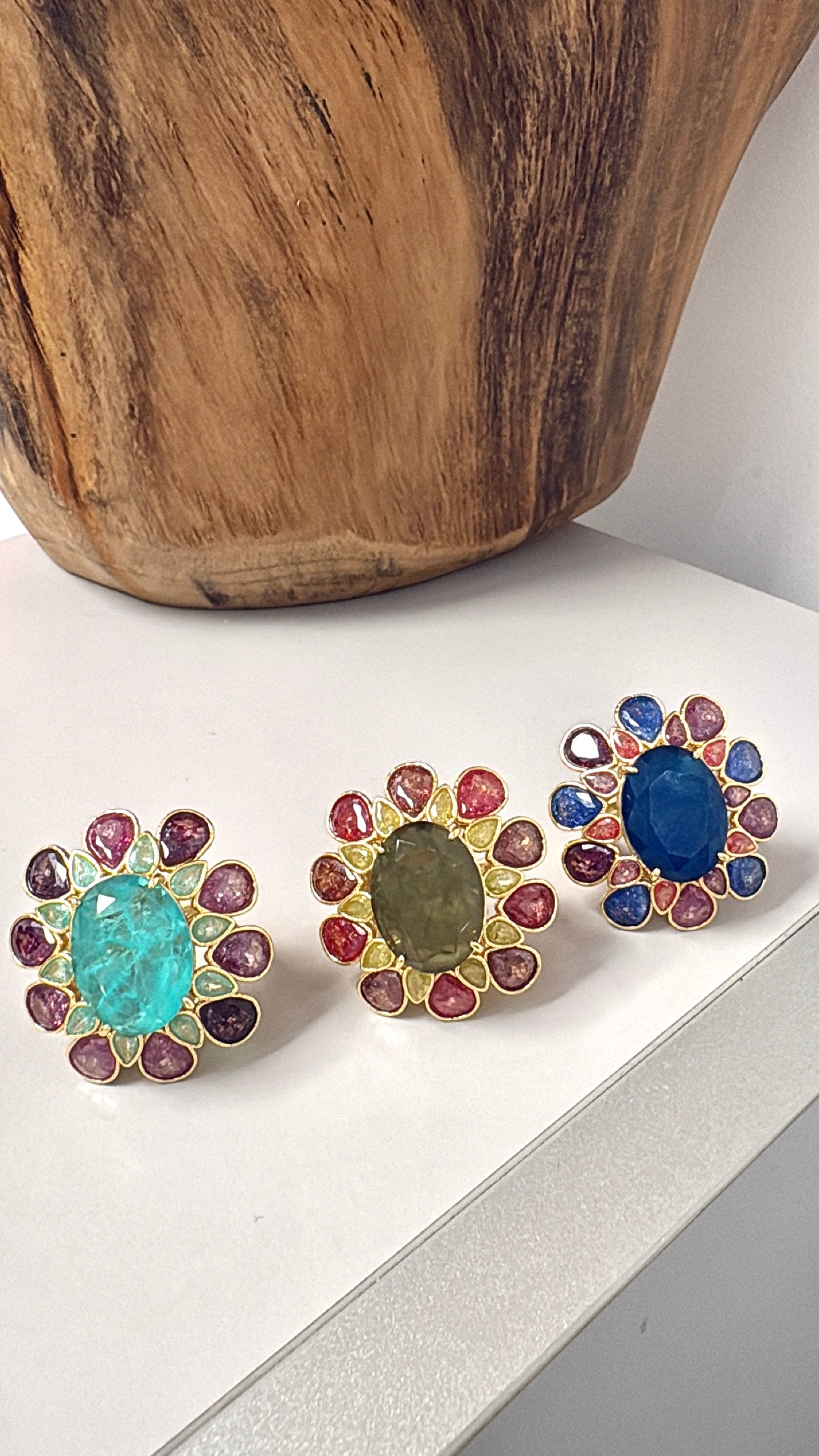 Bague Somptueuse Agate Turquoise