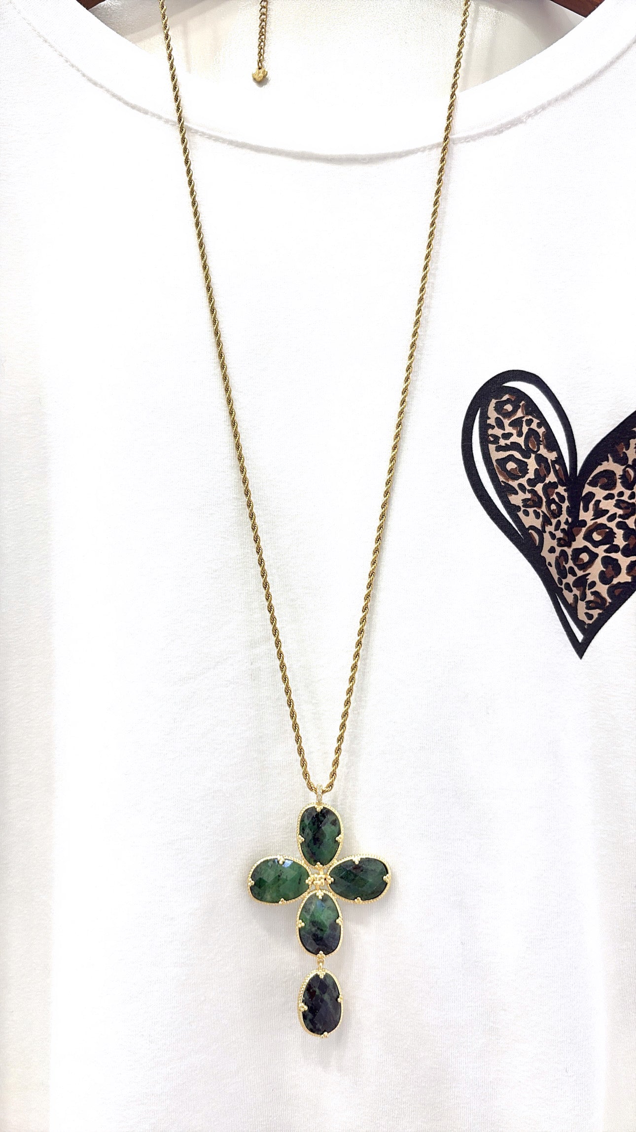 Sautoir Cruz Rubis Zoisite