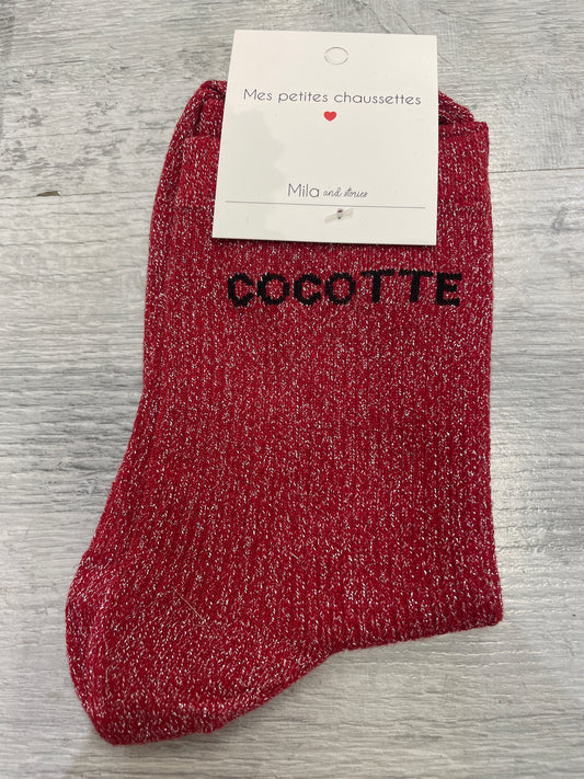 Chaussettes paillettes COCOTTE