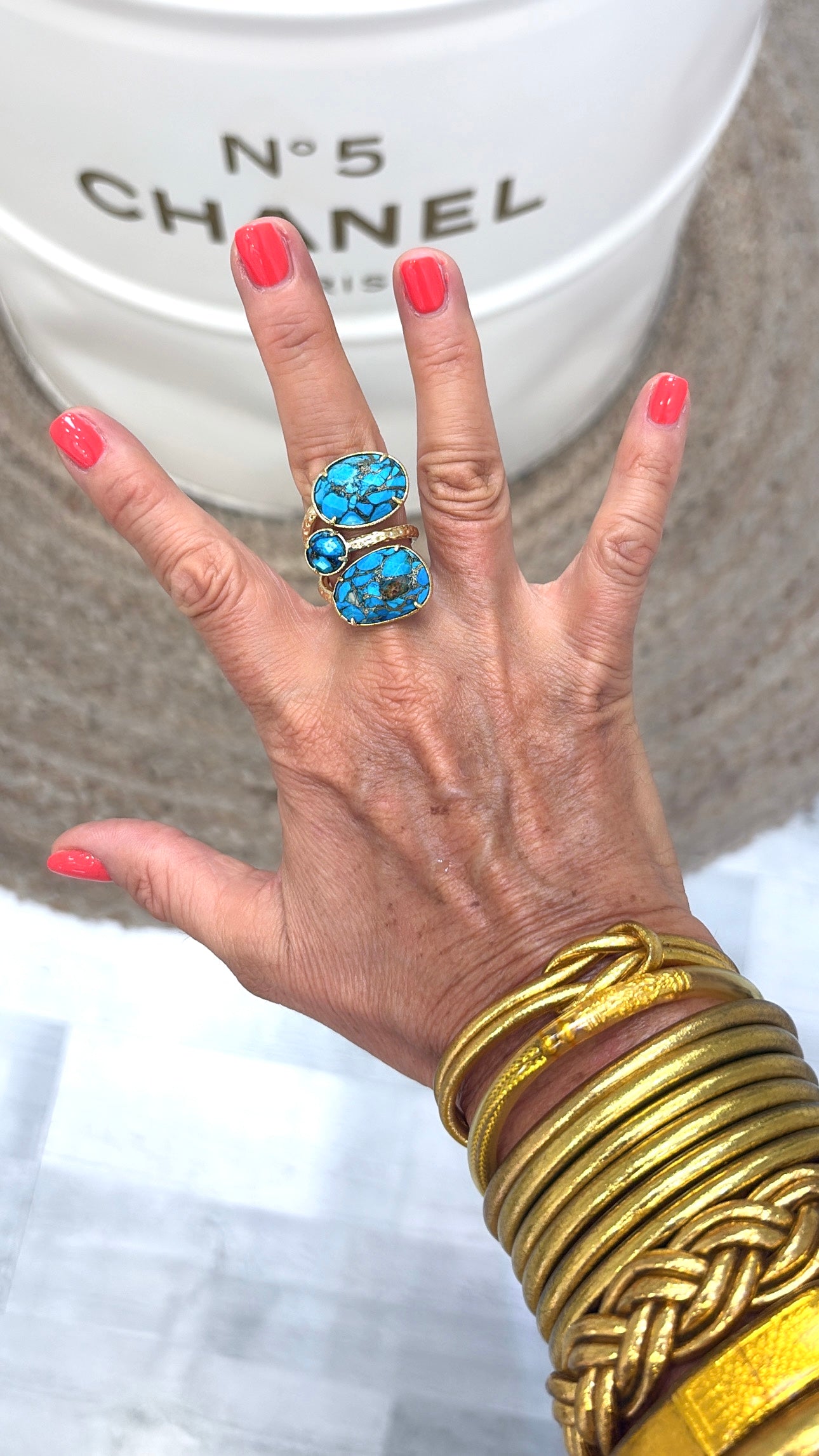 Bague Trio Turquoise Mohave