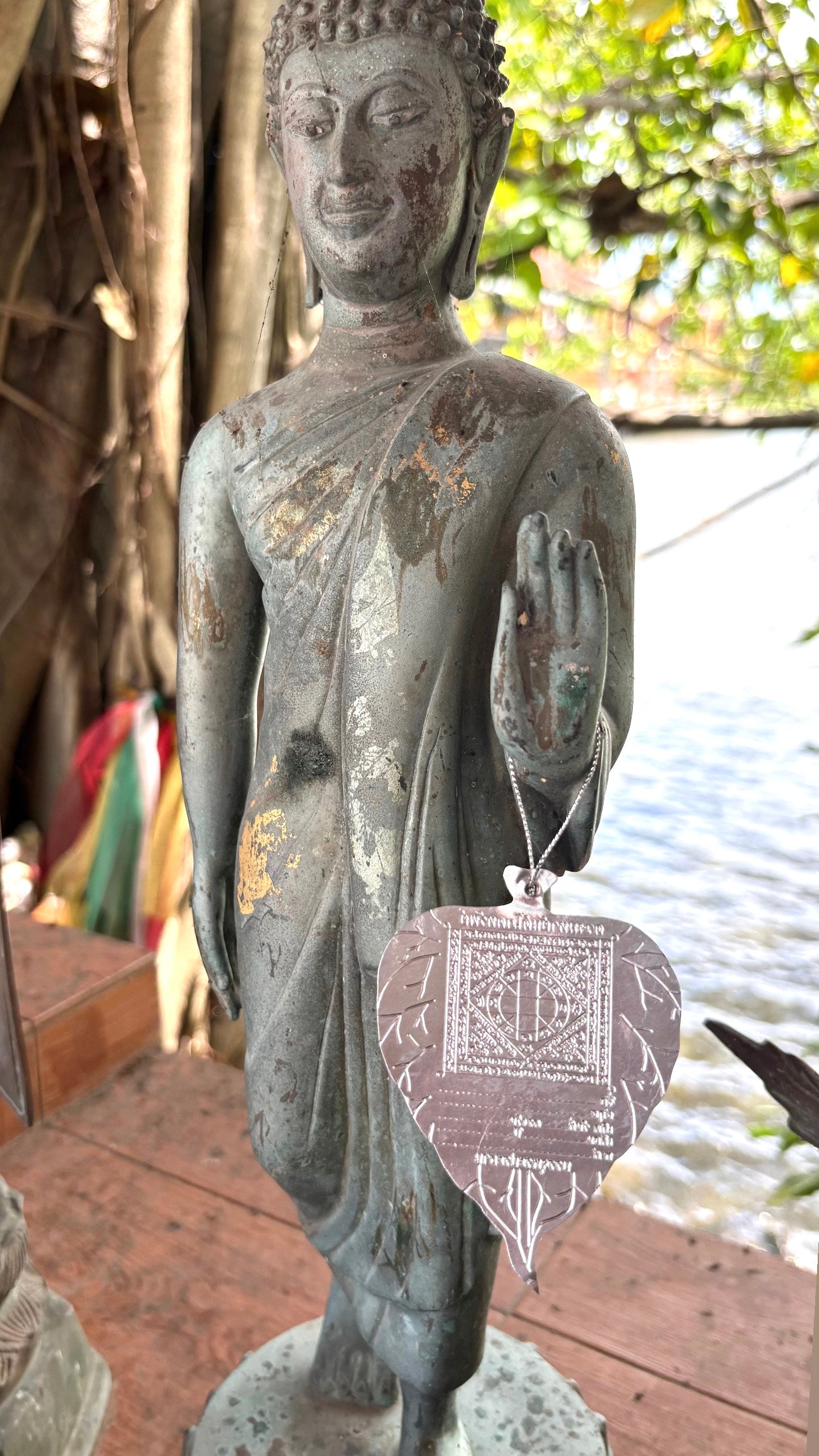 Feuille de Bodhi Sacrée Silver