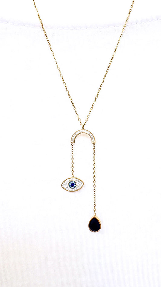 Collier Œil Céleste Gold