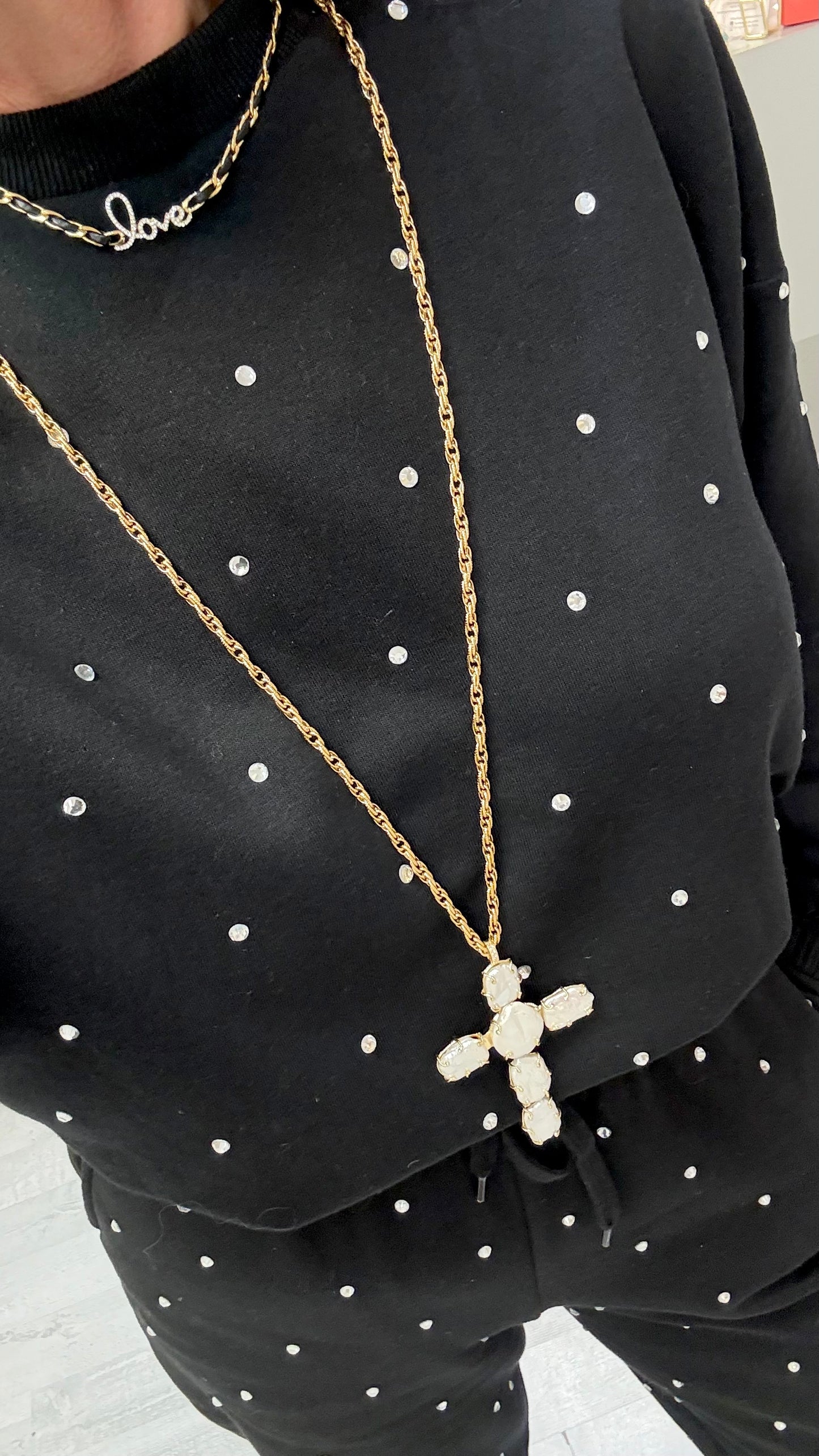 Sautoir Cruz Perles d’eau douce