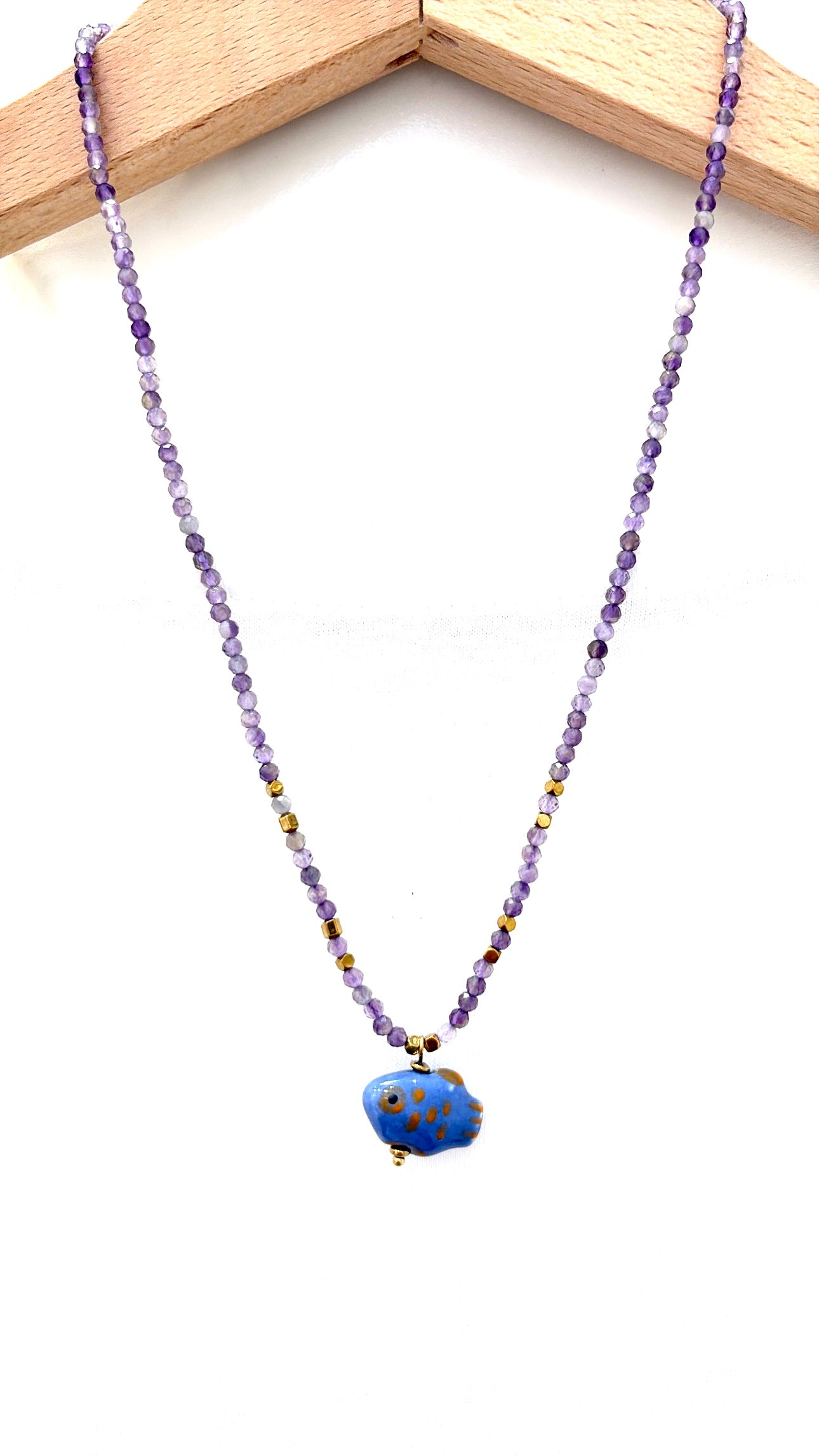 Collier Sunny Fish Améthyste