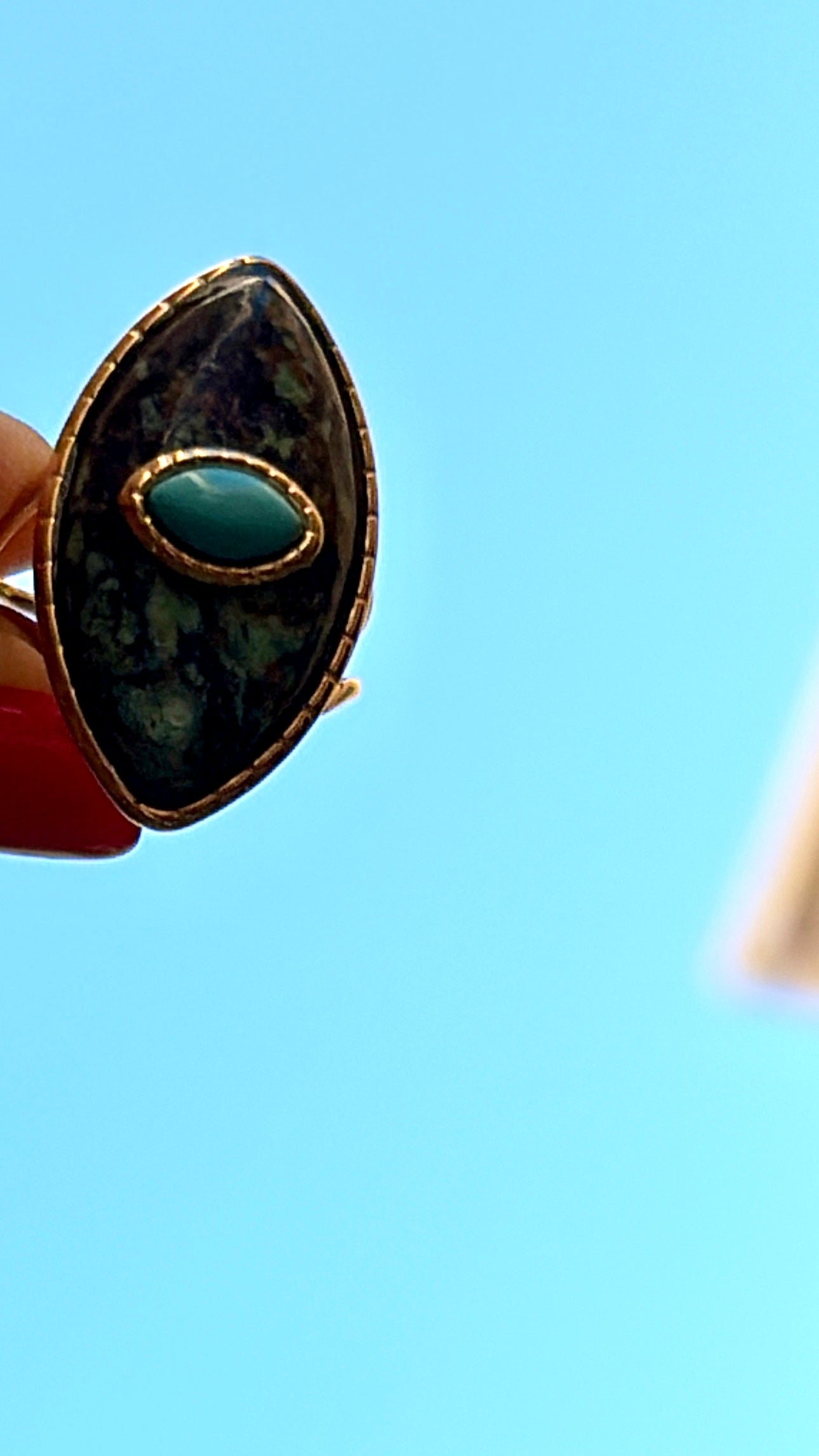 Bague Eye Turquoise Africaine