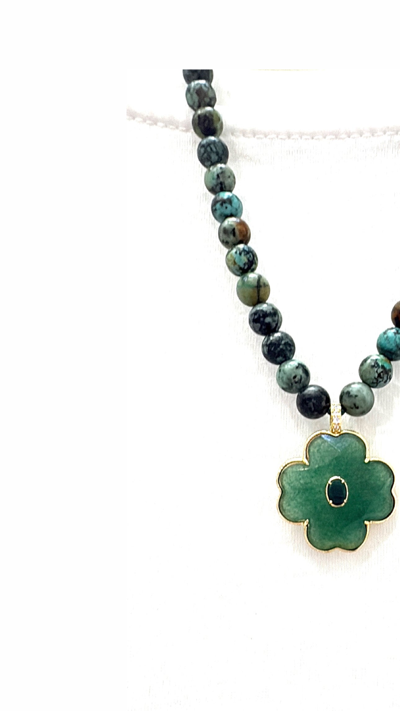 Collier Chance Turquoise Africaine et Aventurine