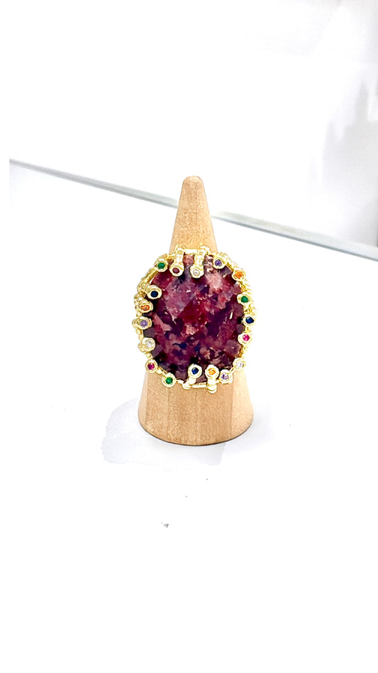 Bague Beauty Rhodonite