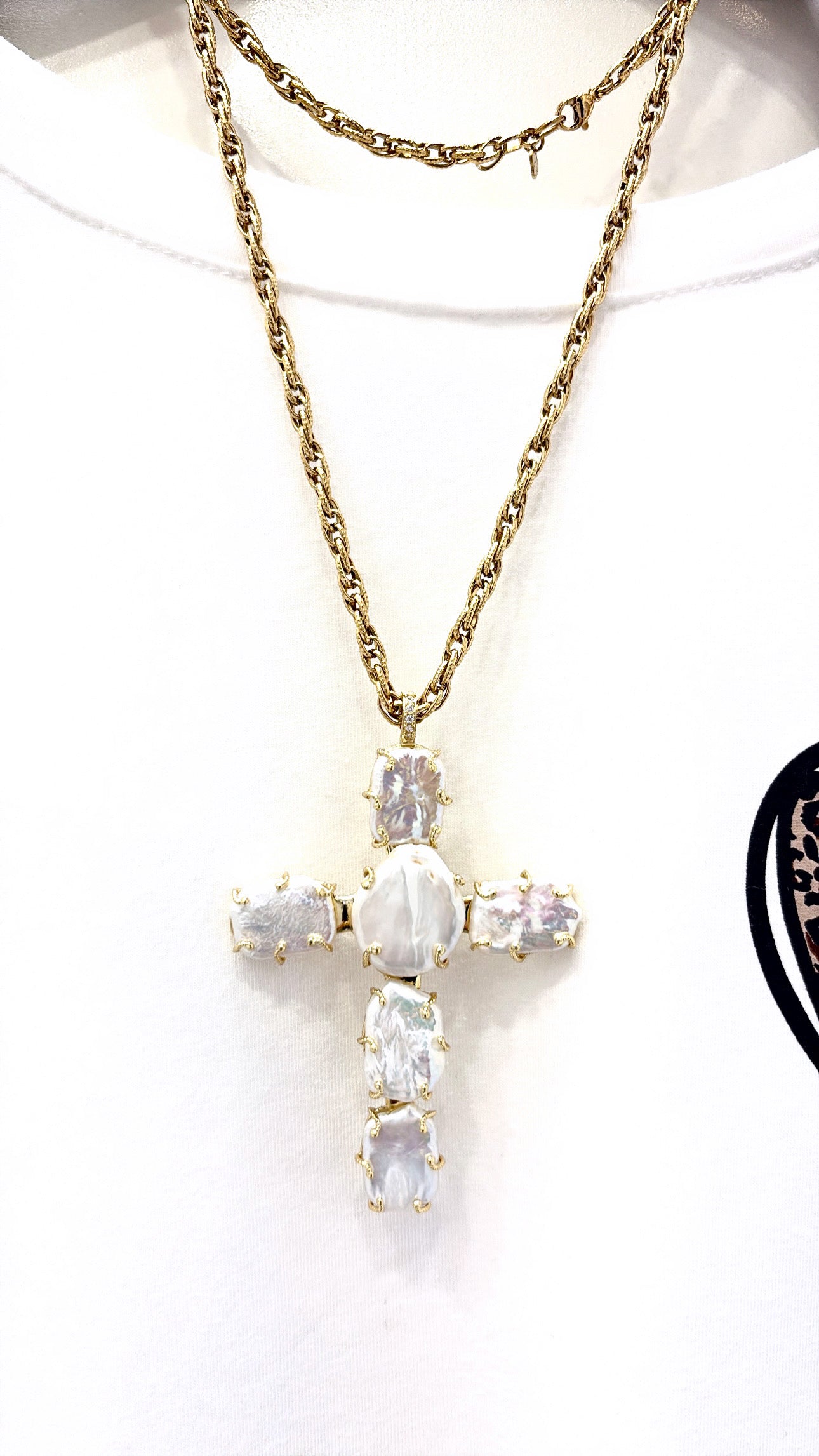 Sautoir Cruz Perles d’eau douce