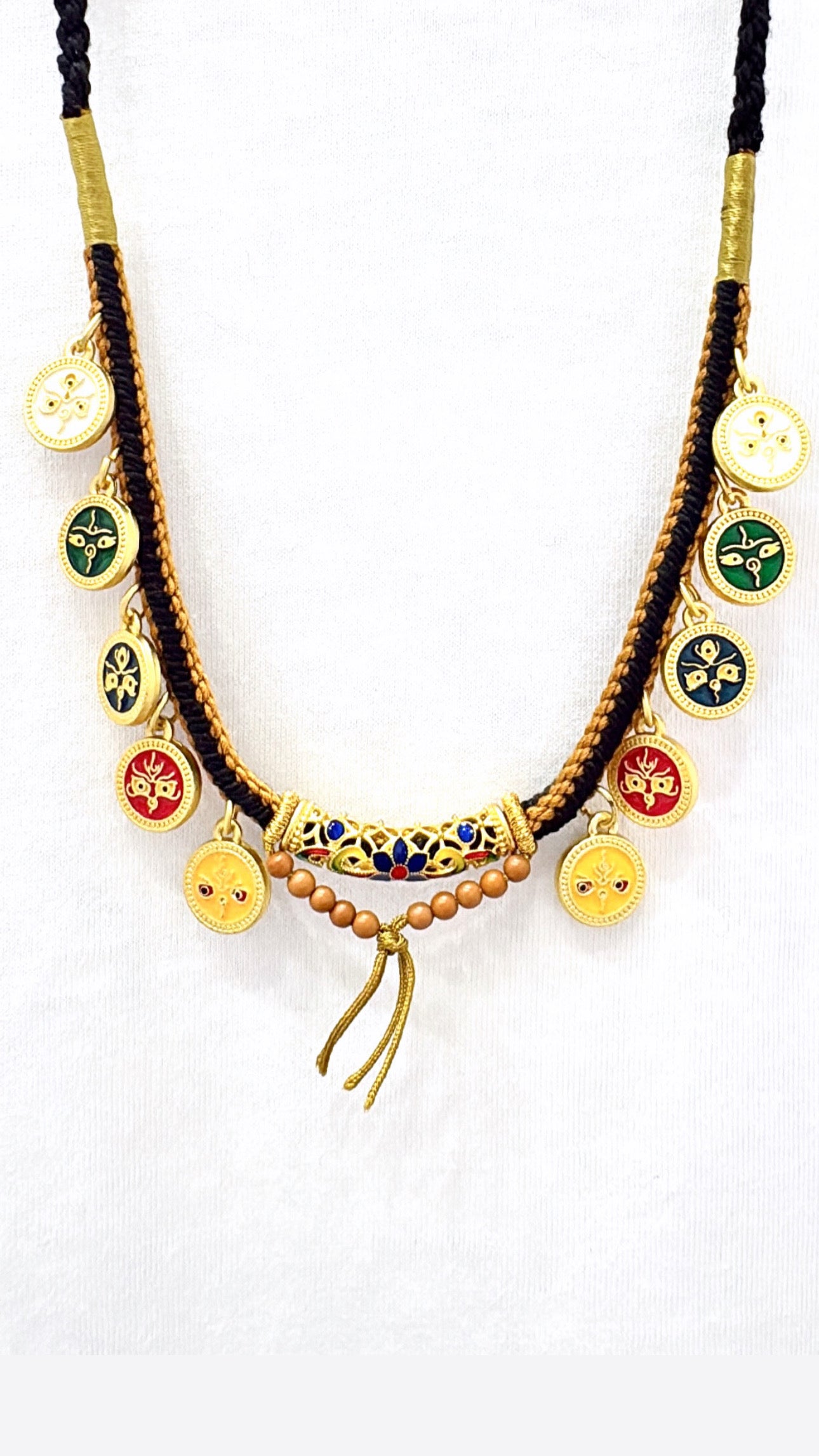 Collier Thangka Noir