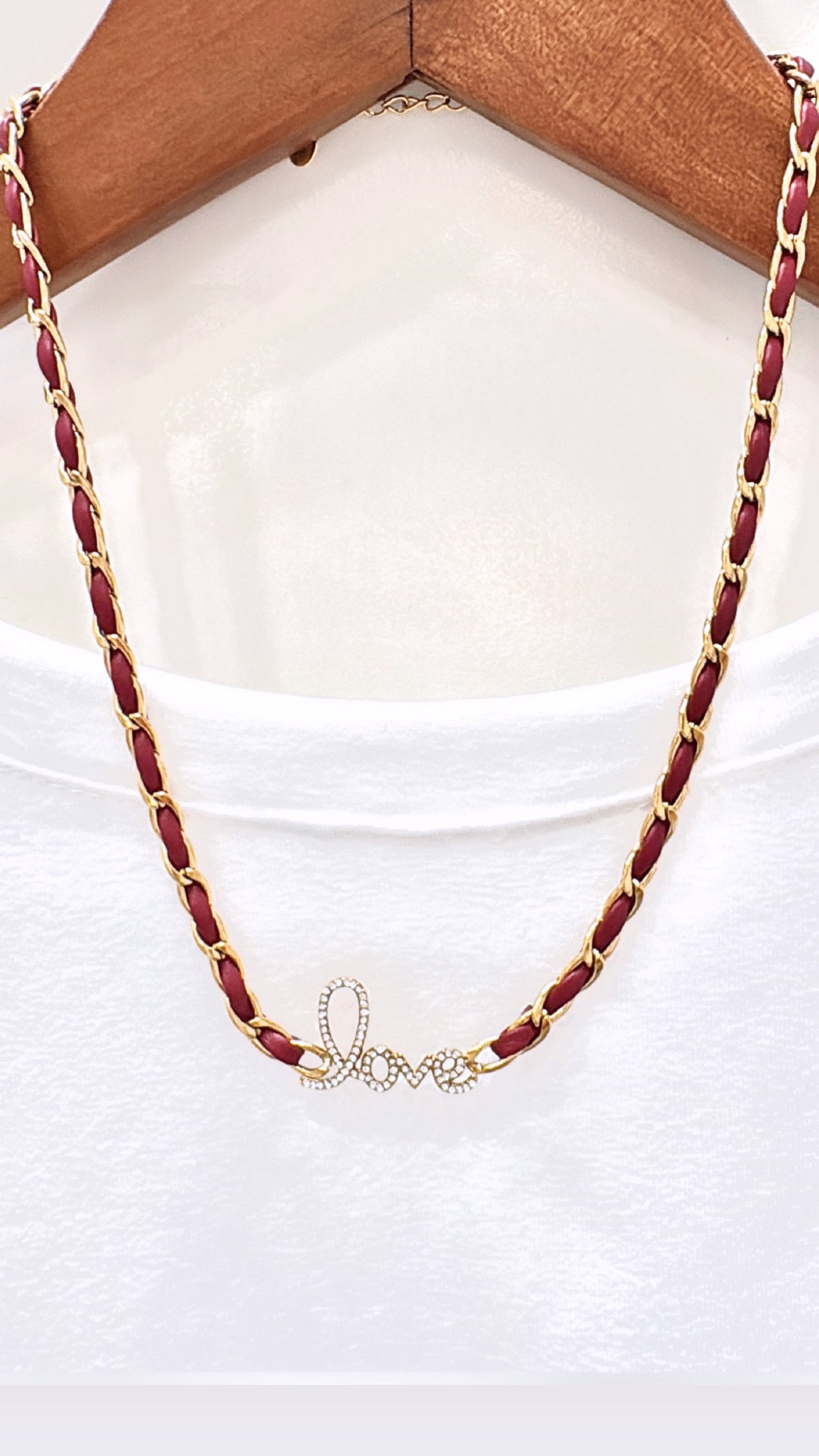 Collier Love Bordeaux