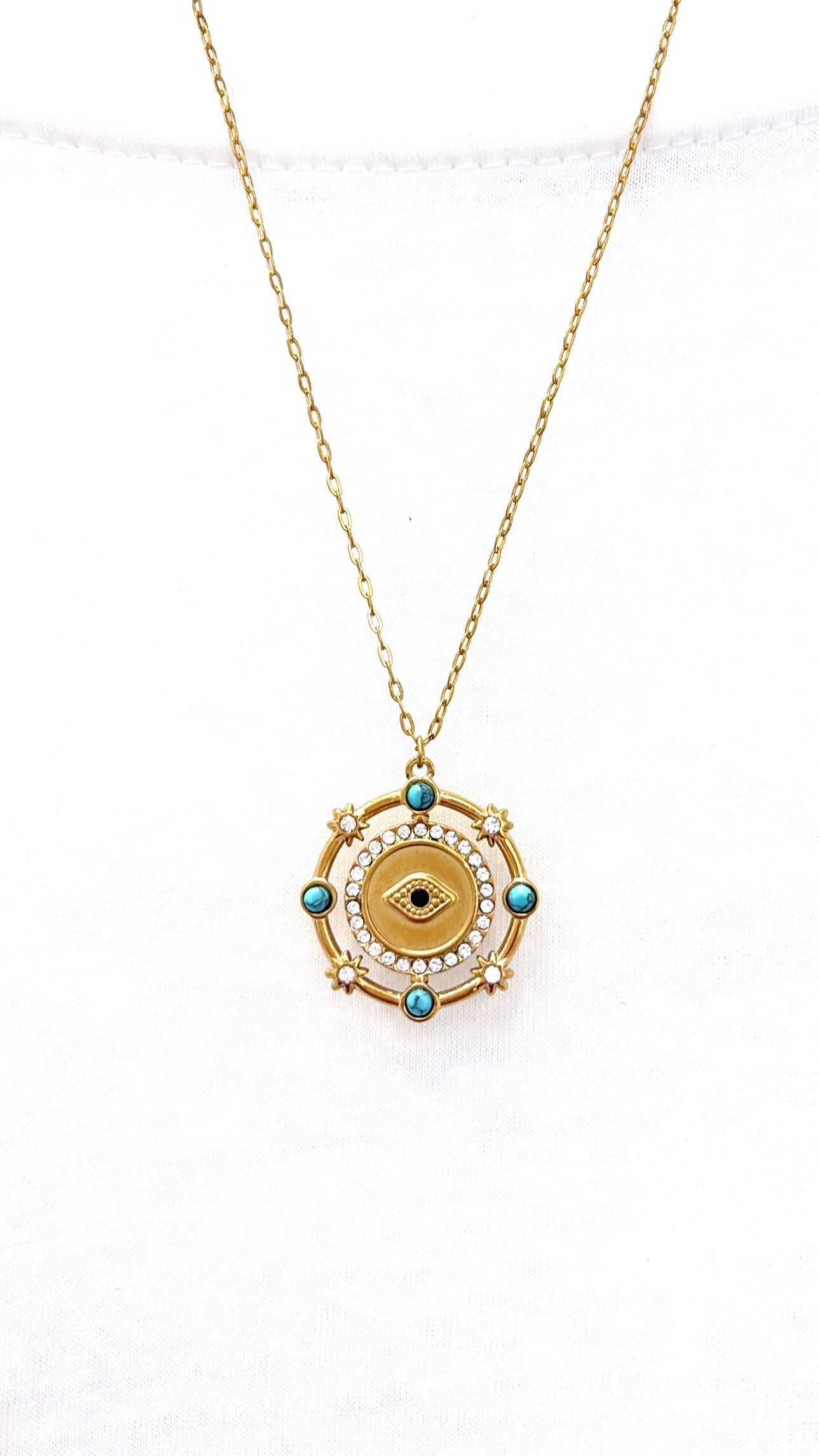 Collier Œil de Fortune Turquoise