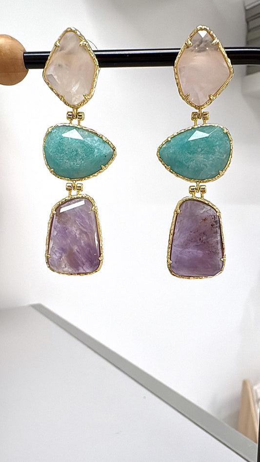 Boucles d’oreilles Pierres Naturelles