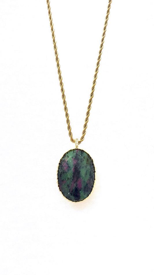 Sautoir Fabulous Rubis Zoisite