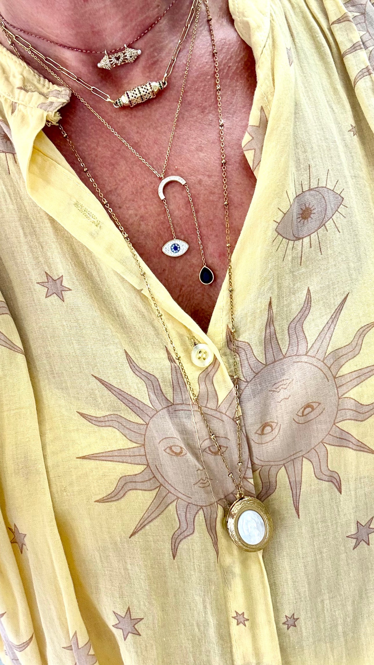 Collier Œil Céleste Silver