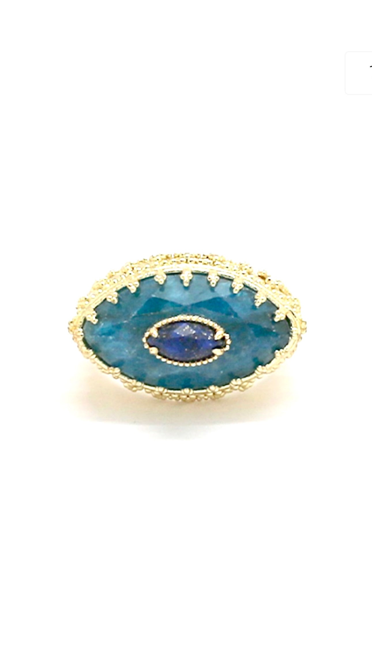 Bague Amulette Eye Apatite