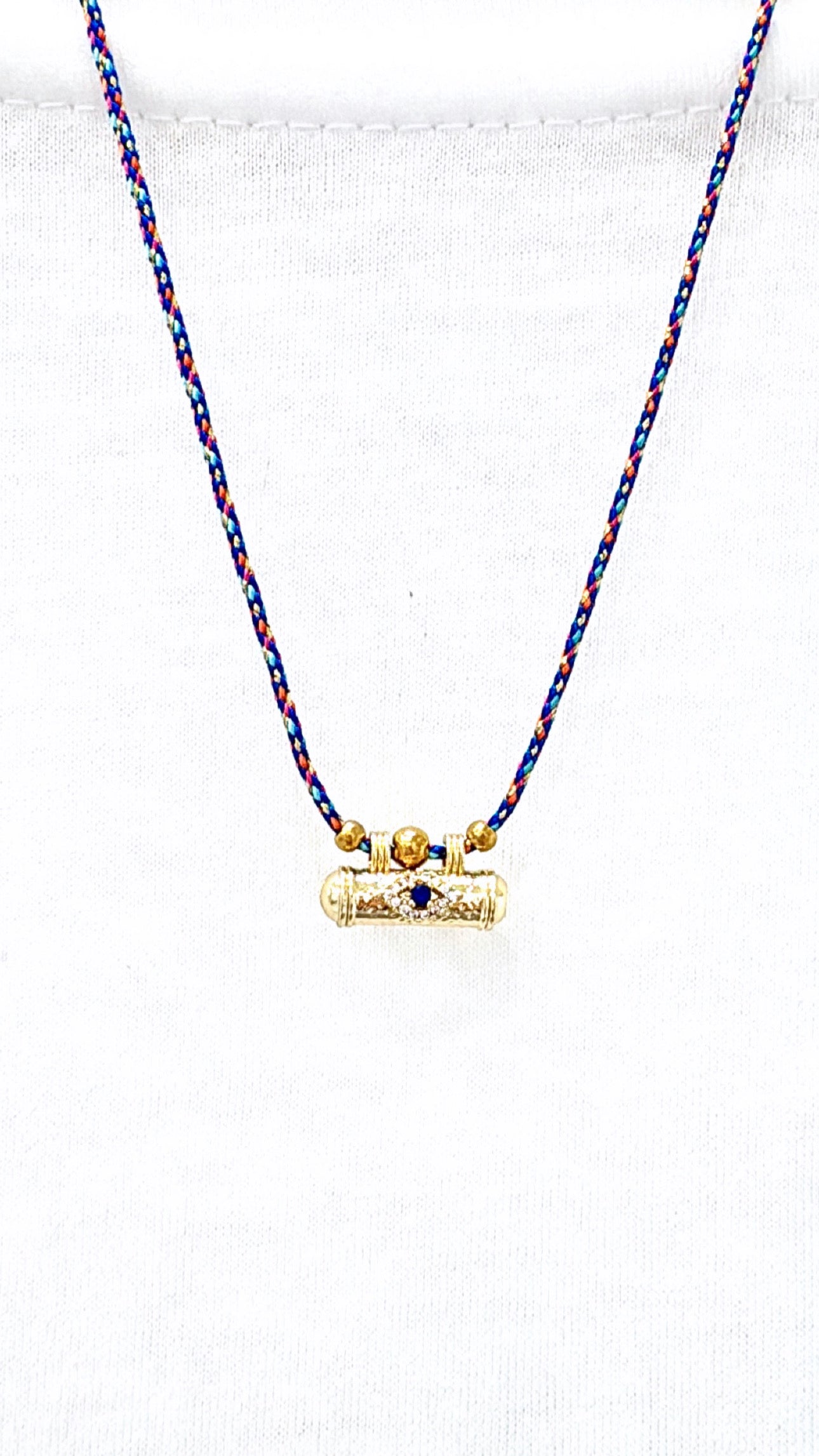 Collier Amulette Eye Violet