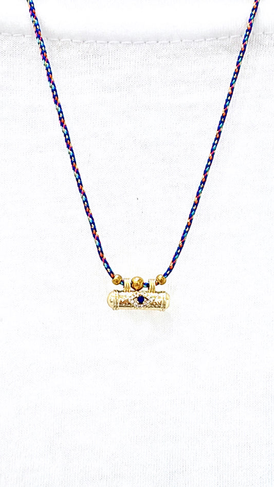 Collier Amulette Eye Violet