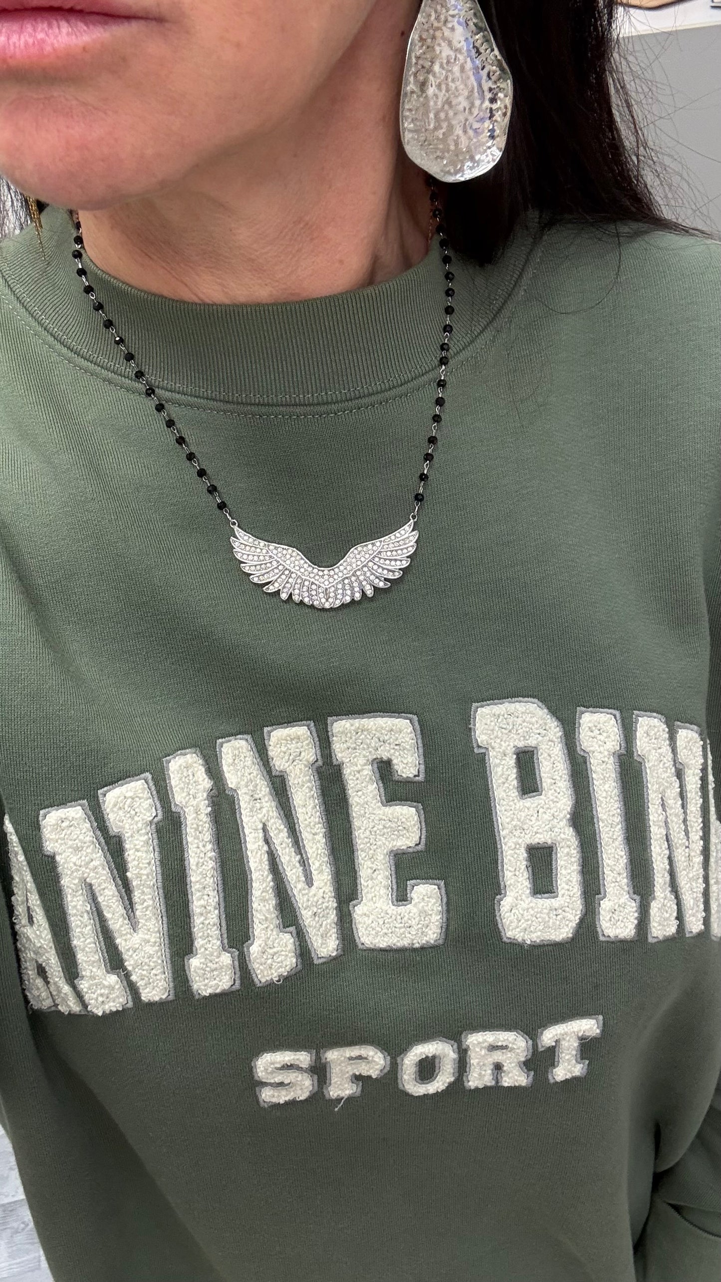 Collier Angel Silver Strass