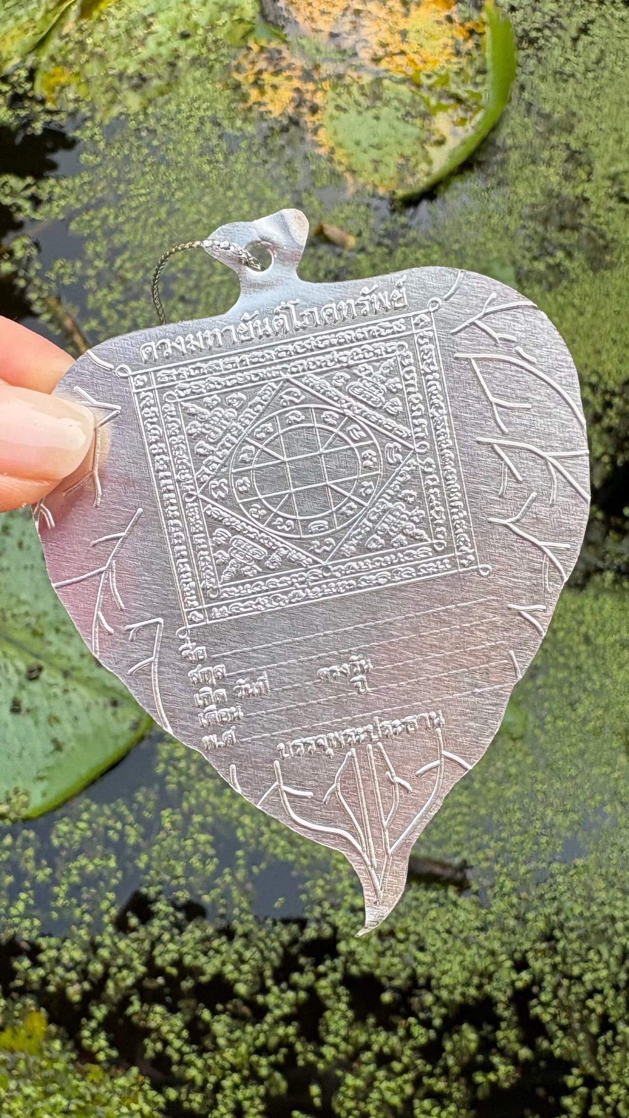 Feuille de Bodhi Sacrée Silver