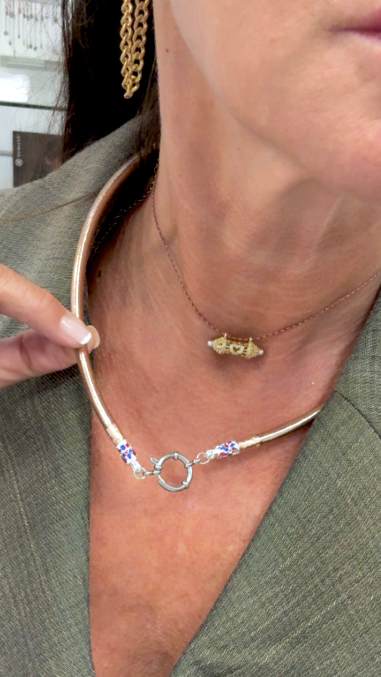 Collier SAWAÏ DEE Rose Gold Thong Yaï (épais)