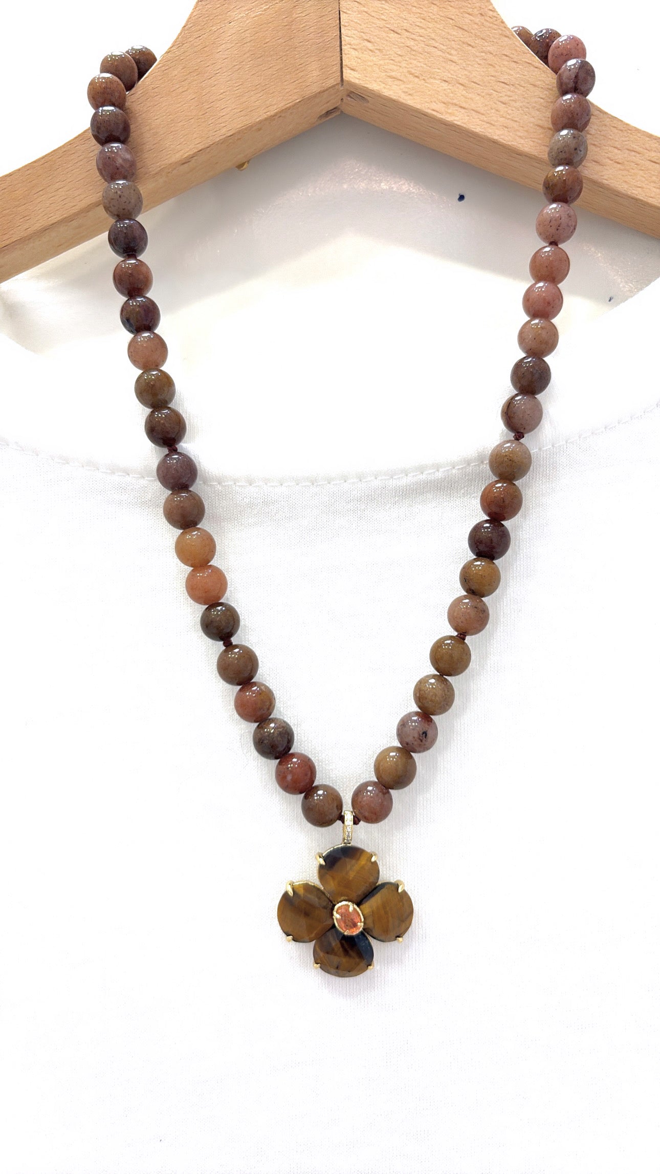 Collier Chance Jaspe et Œil de Tigre