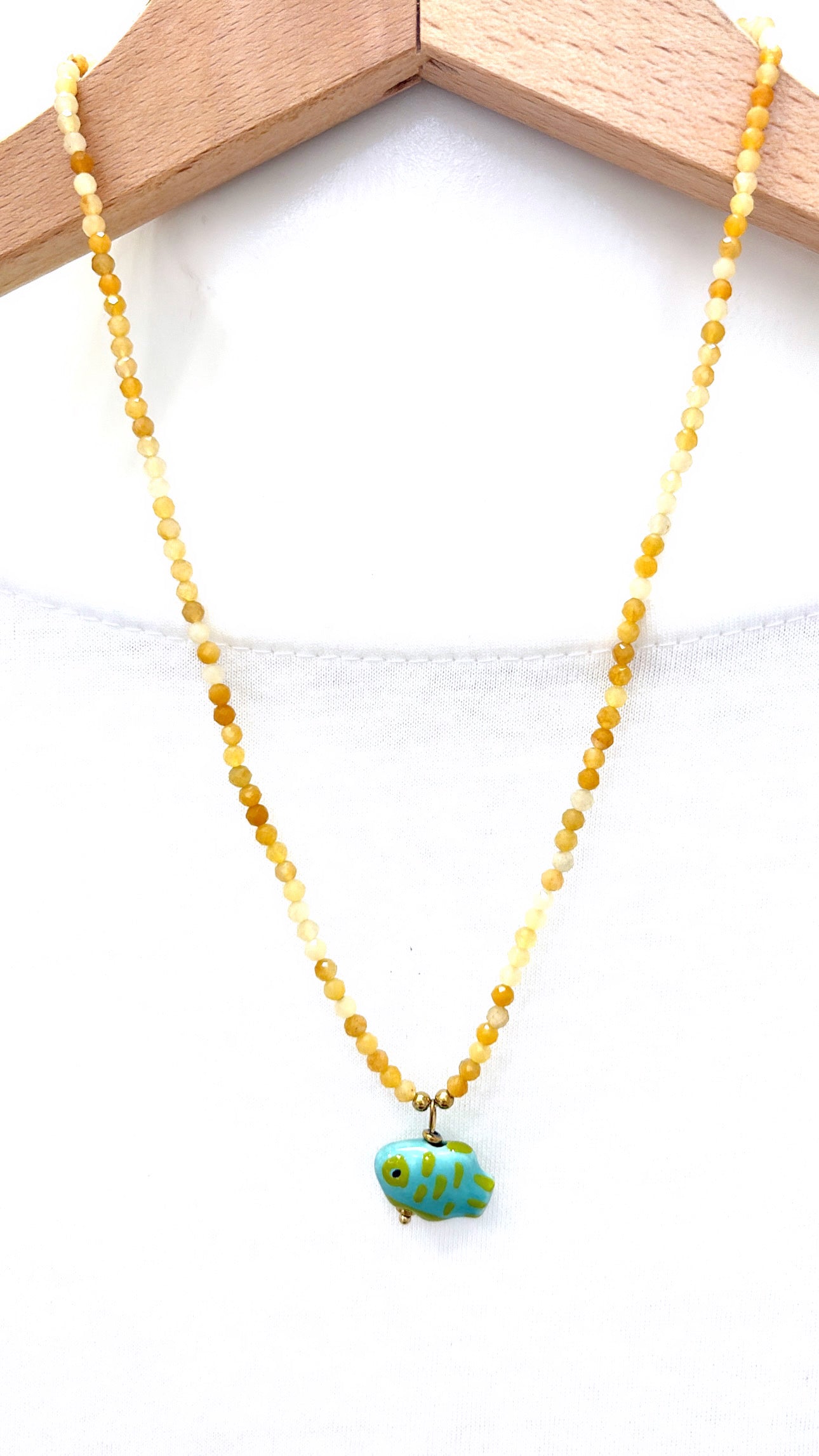 Collier Sunny Fish Citrine